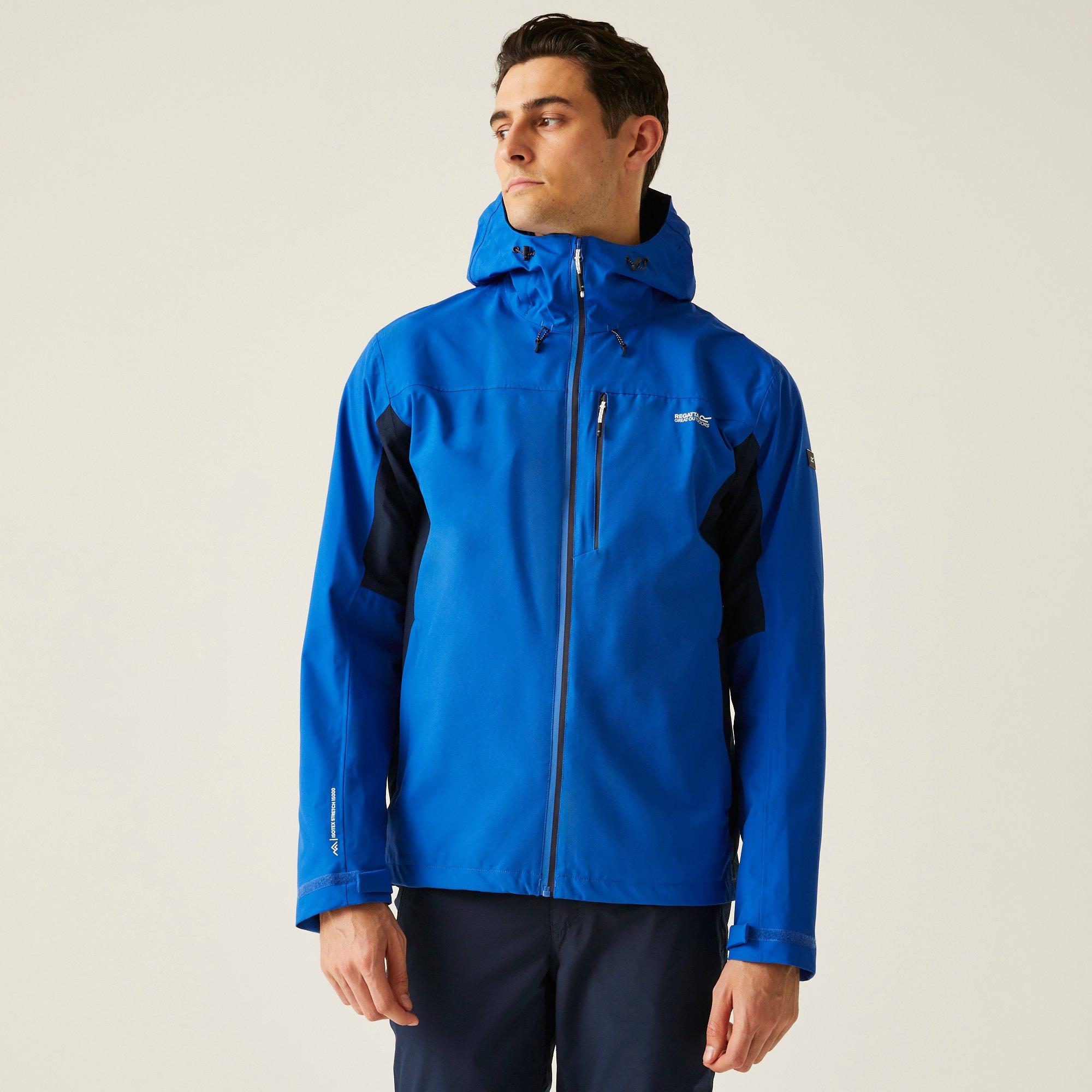 Regatta Men's Birchdale Ii Isotex 15000 Breathable Long Sleeve Waterproof Jacket - Blue/Navy - 2XL