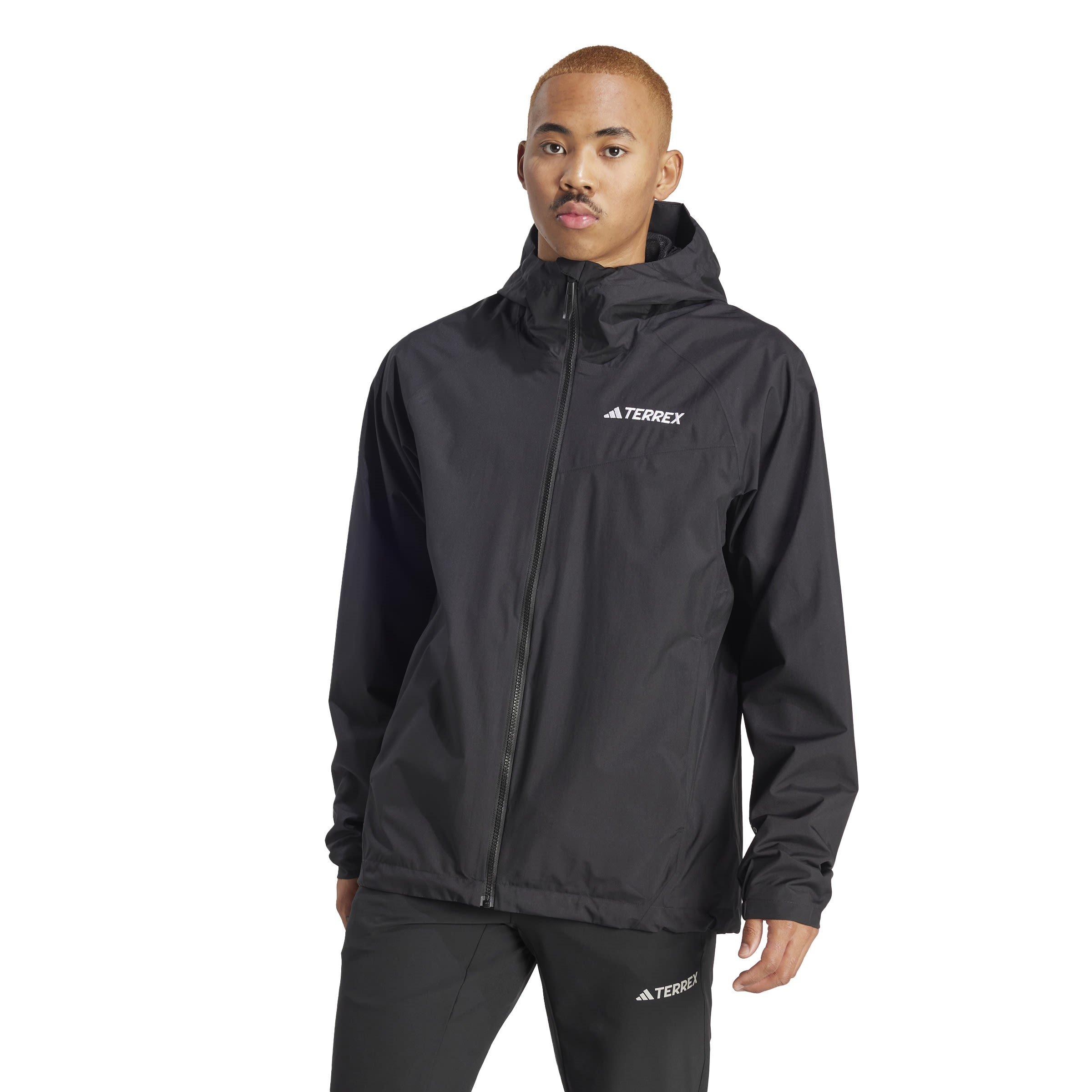 Zwart - adidas - Terrex Xperior Waterproof Jacket Mens - 3