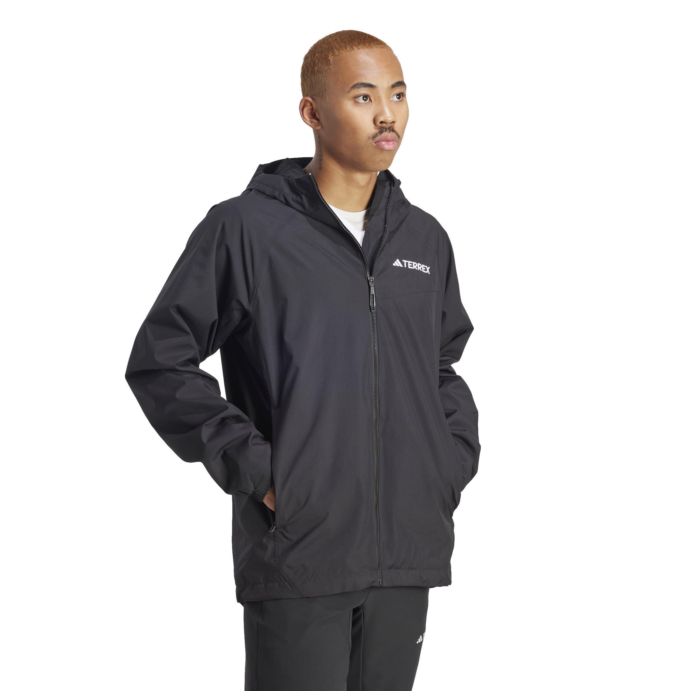 Zwart - adidas - Terrex Xperior Waterproof Jacket Mens - 7