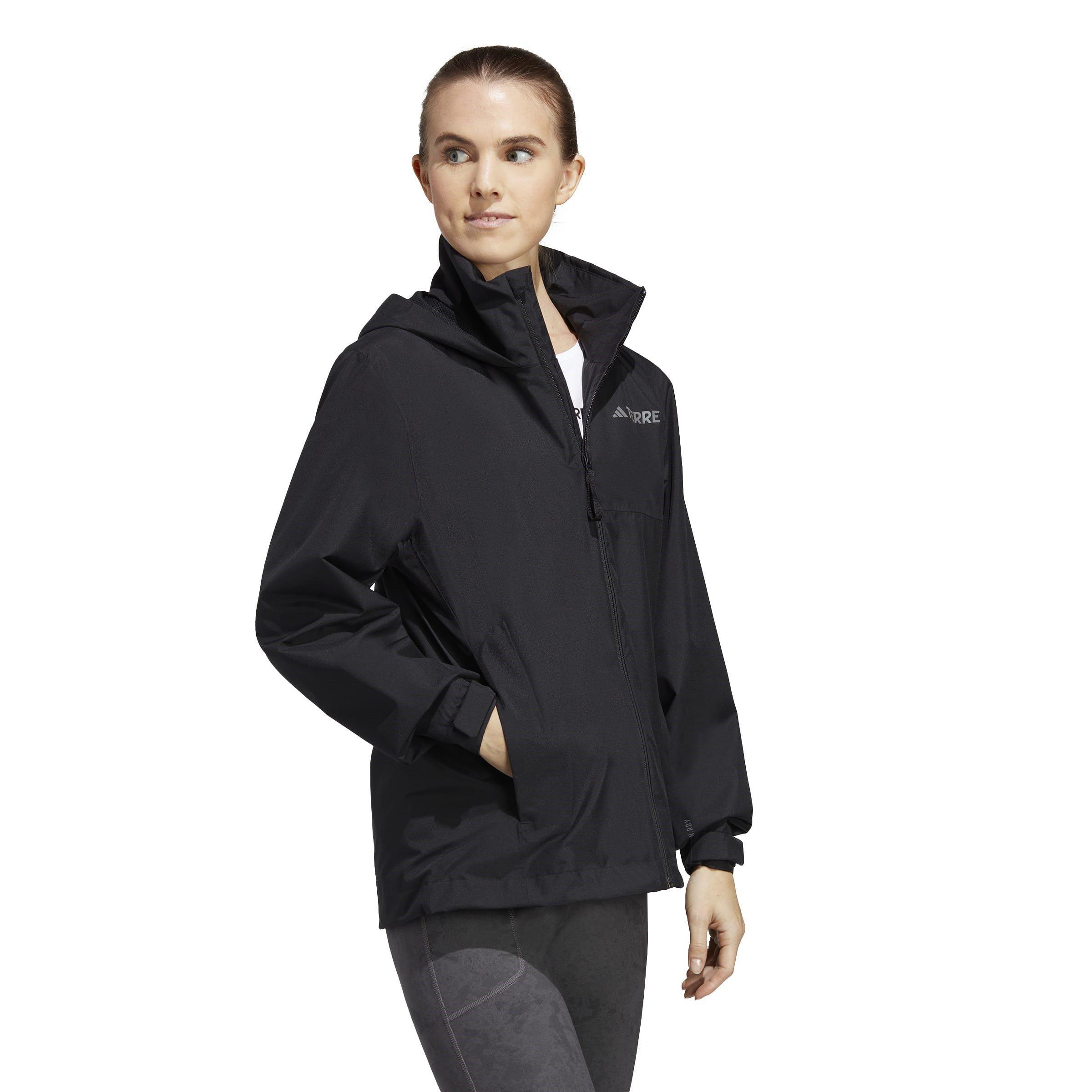 Nero - adidas - Terrex Two-Layer Rain.RDY Long Sleeve Waterproof Jacket - 4