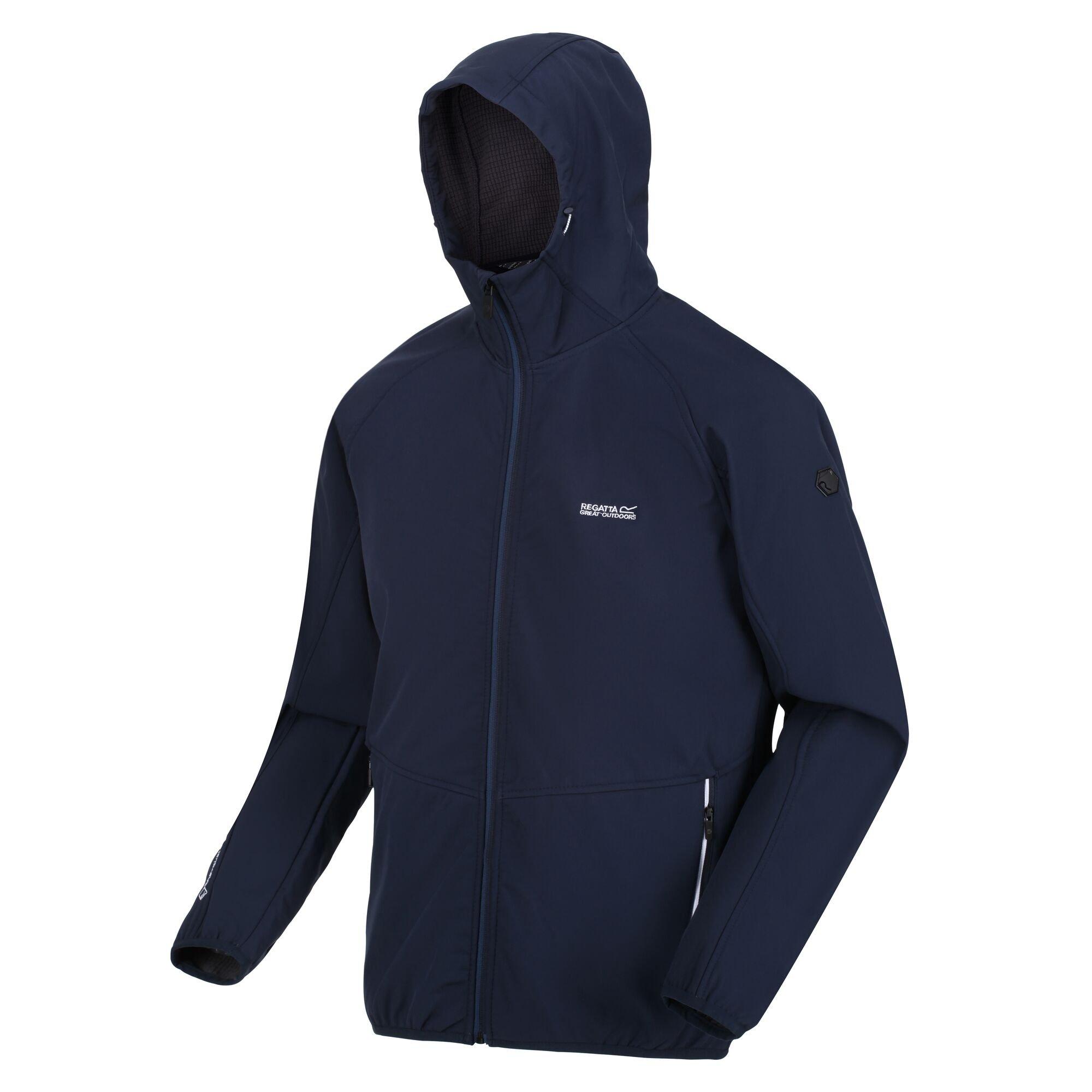 Men's Arec III Water and Wind Resistant Long Sleeve Hooded Softshell Jacket