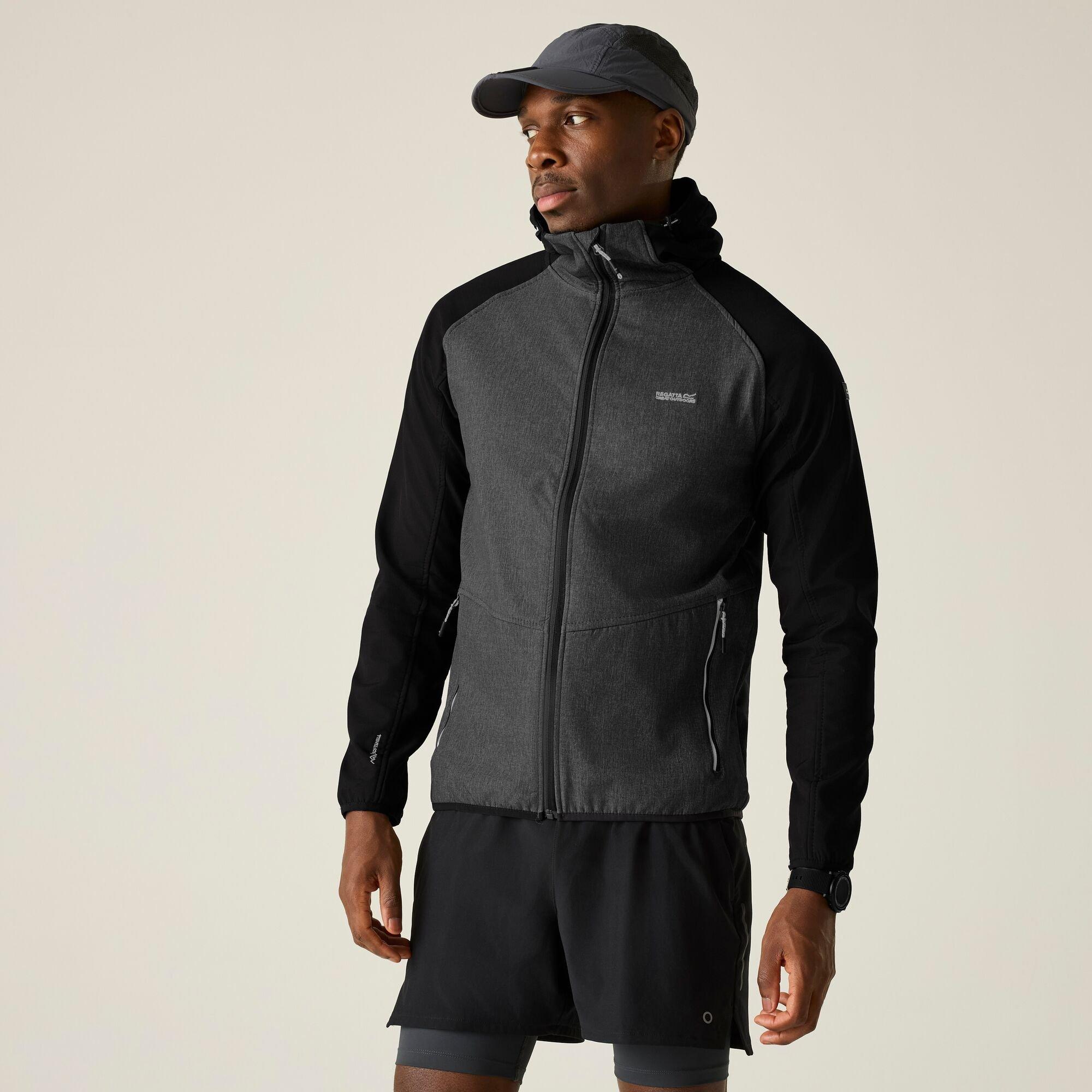 Regatta Men's Arec Iii Softshell Jacket - Ashmarl/Blck - M