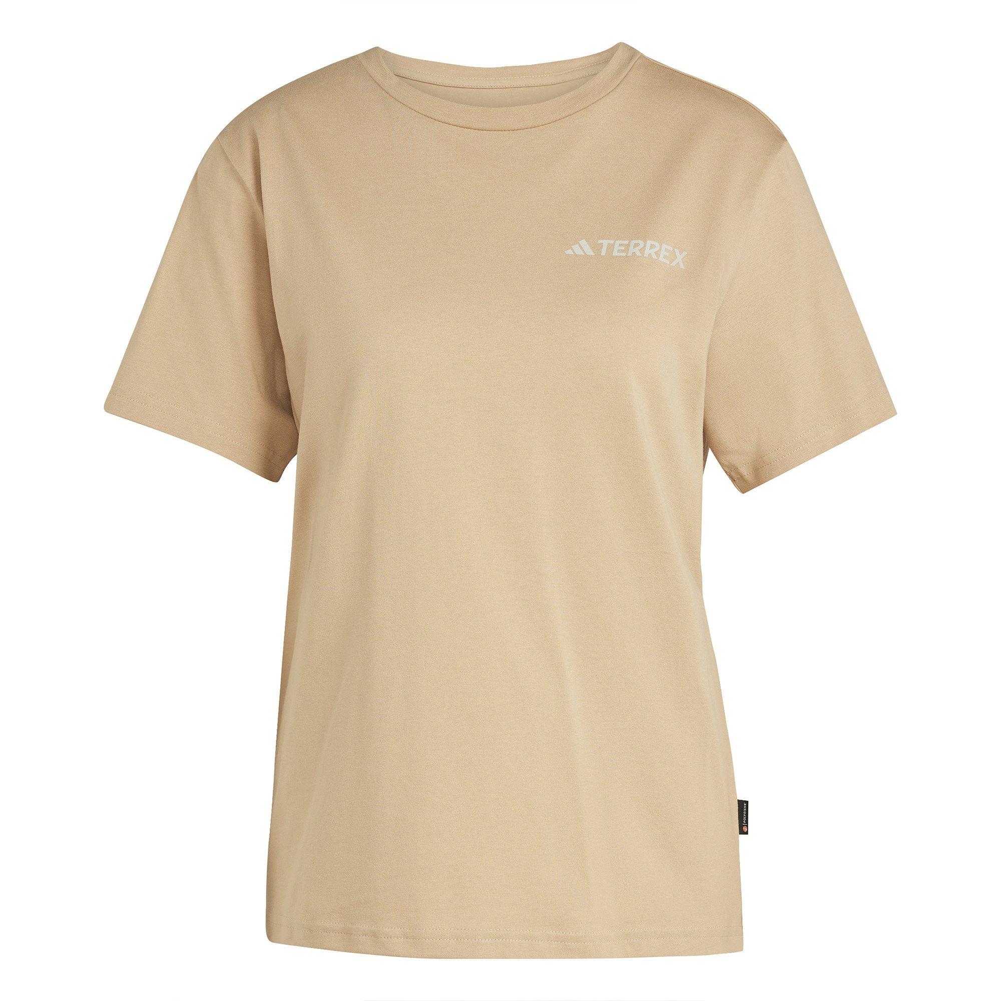 Warm Sandstone - adidas - Womens Terrex Polygiene Graphic T-Shirt - 7