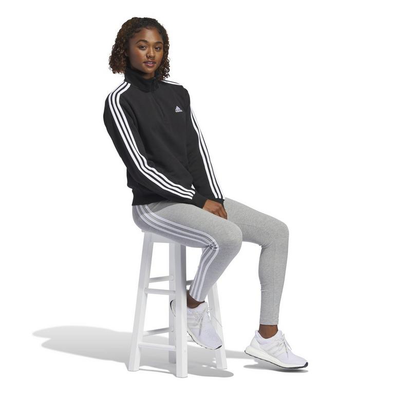 Noir/Blanc - adidas - Quarter Zip Sweater Womens - 4