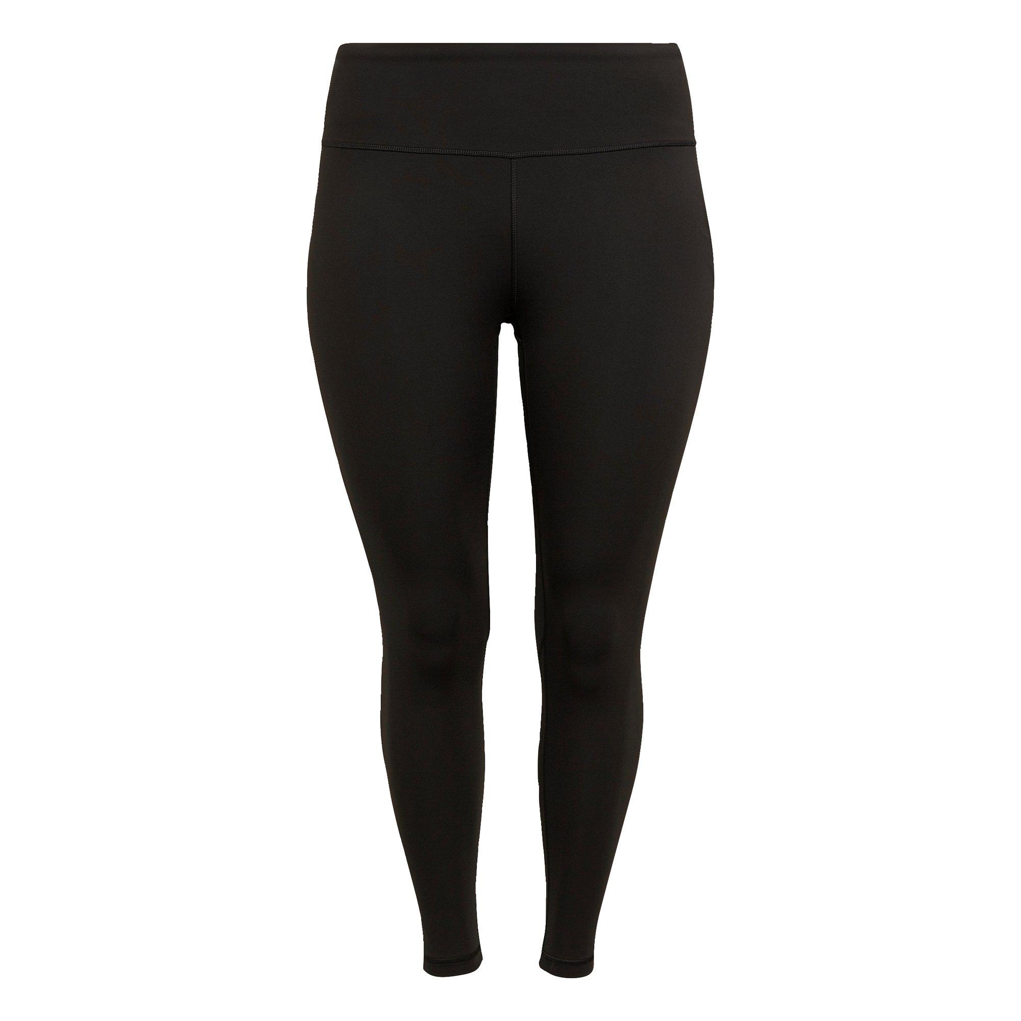 Black - adidas - Optime Training Tights (Plus Size) Womens - 1
