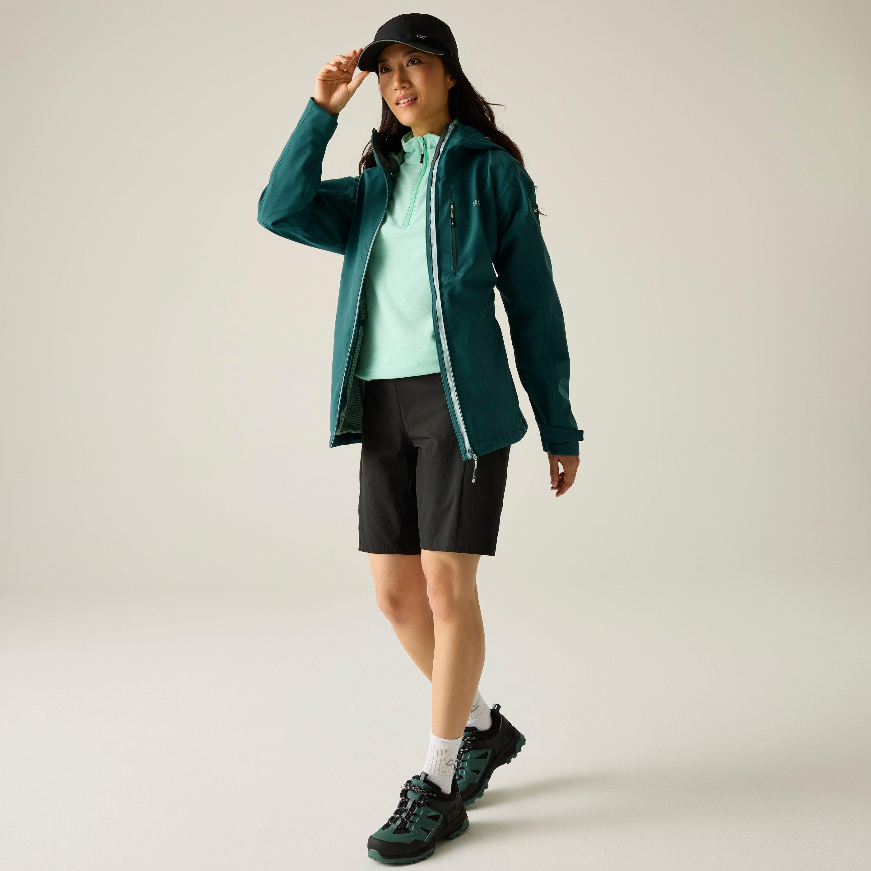 Regatta Women's Birchdale Ii Waterproof Hooded Long Sleeve Jacket - Mediterranea - 16 (XL)