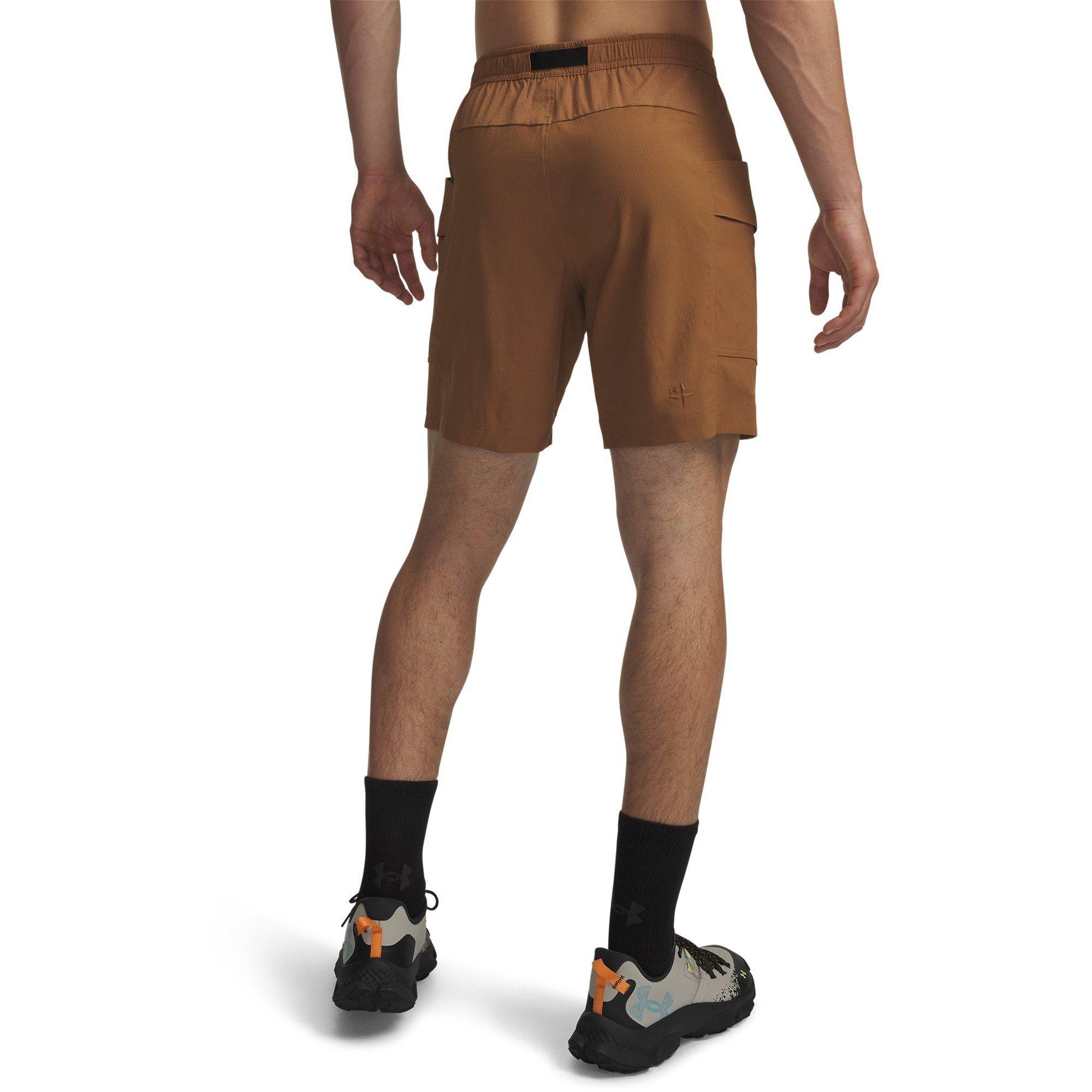 Marrone/Nero - Under Armour - Men's Exlor Cargo Walking Shorts - 2