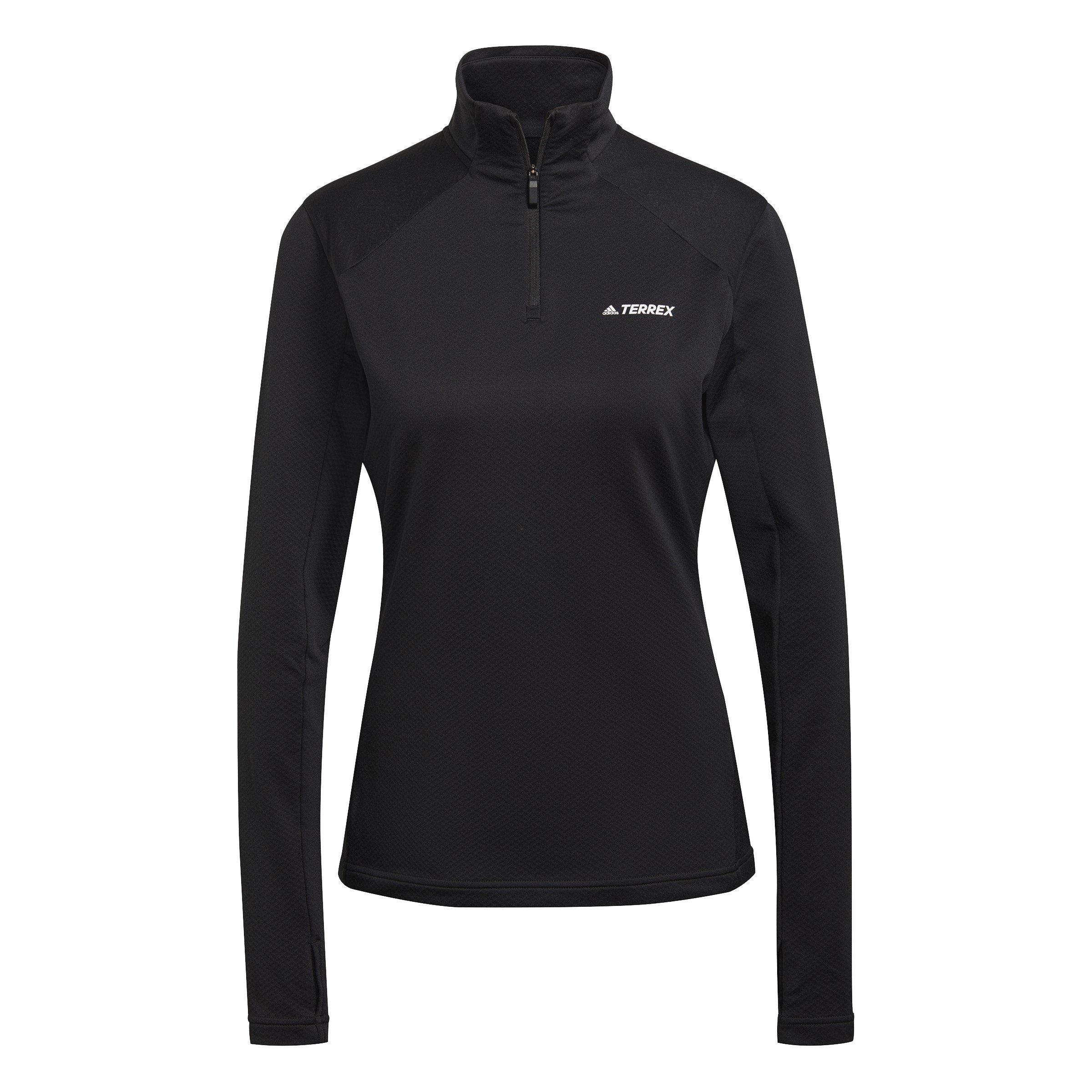 Negro - adidas - Terrex Fleece Top Womens - 1