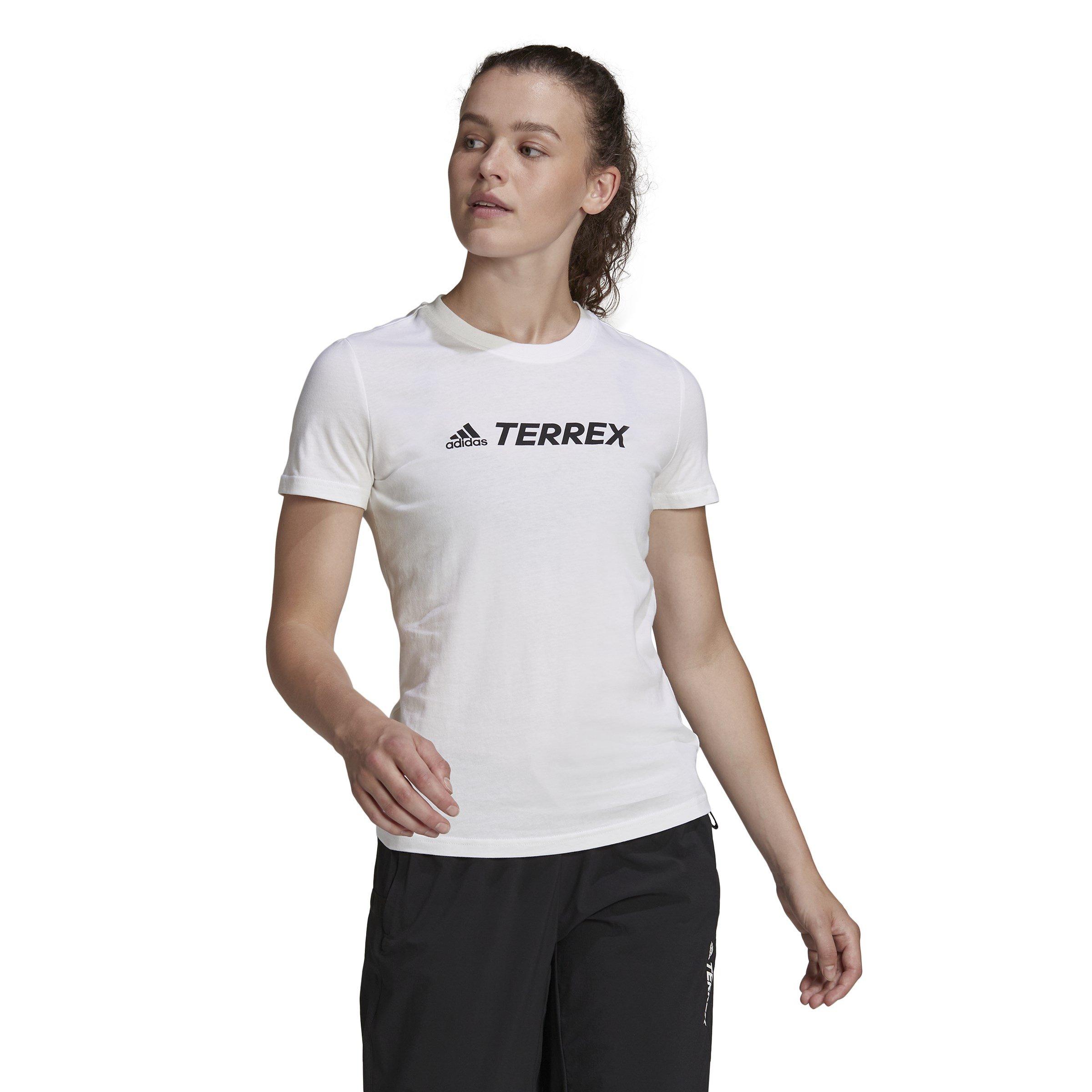 White/Black - adidas - Terrex Classic Logo T-Shirt Womens - 2