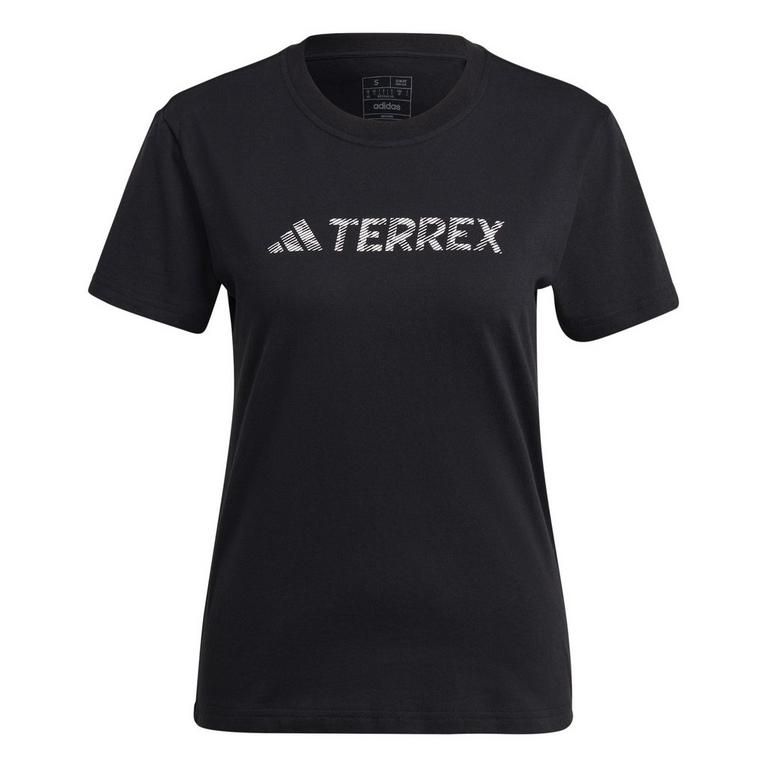 Noir/Blanc - adidas - Terrex Classic Logo T-Shirt Womens - 1