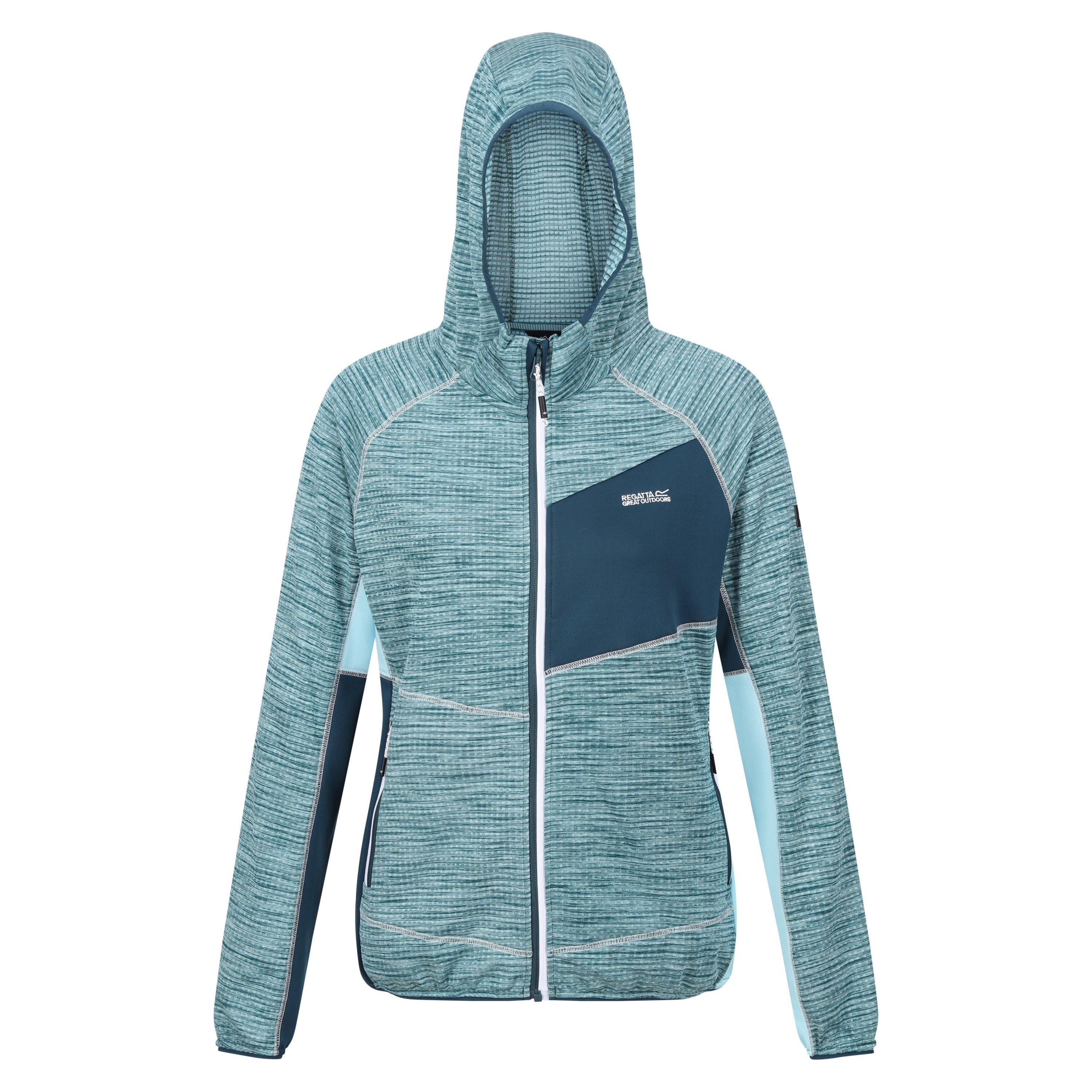 Regatta Women's Attare Water-Repellent Softshell Jacket - Seal Grey/Bl - 8 (XS)