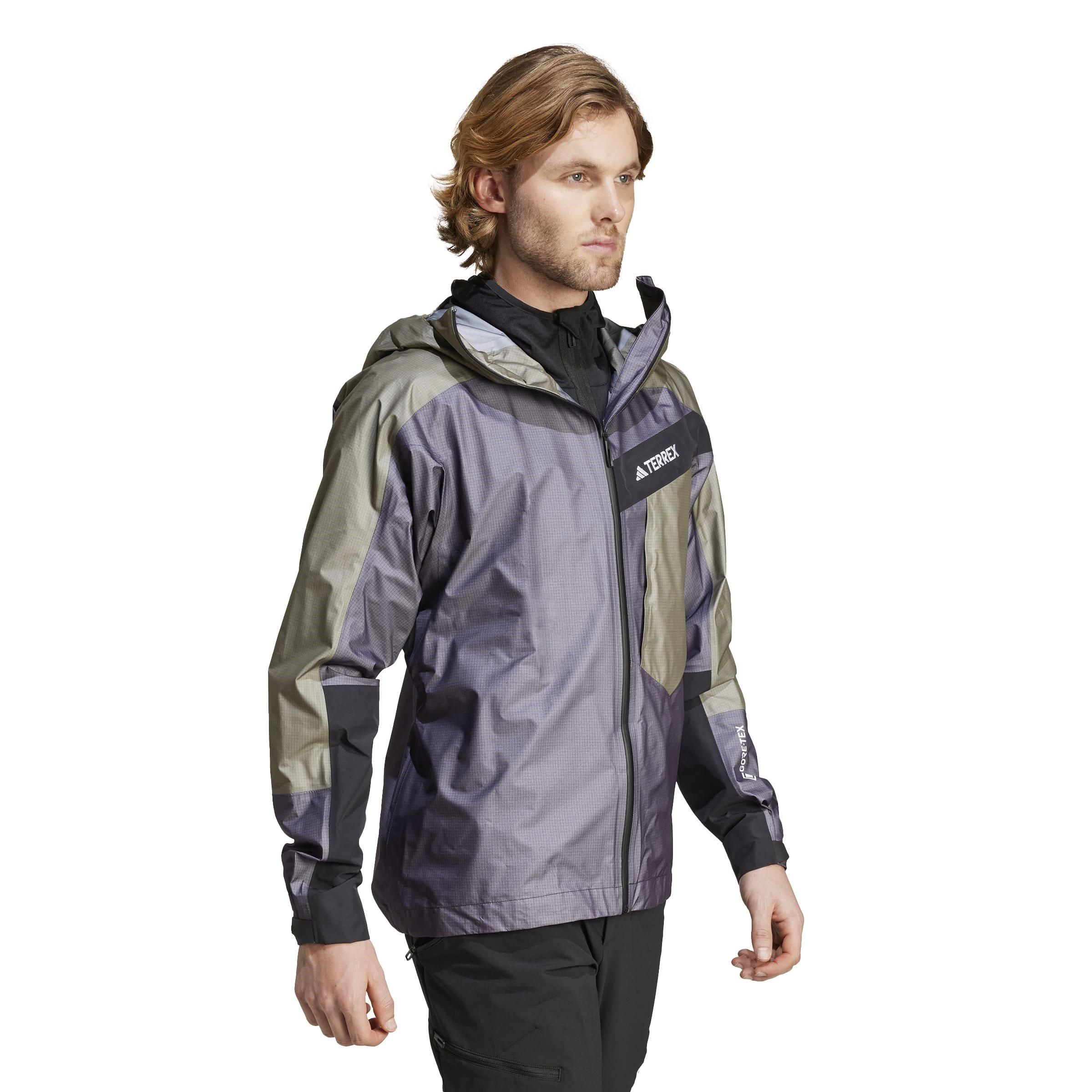 Aurora Black - adidas - Track Gore-Tex Waterproof Jacket - 4