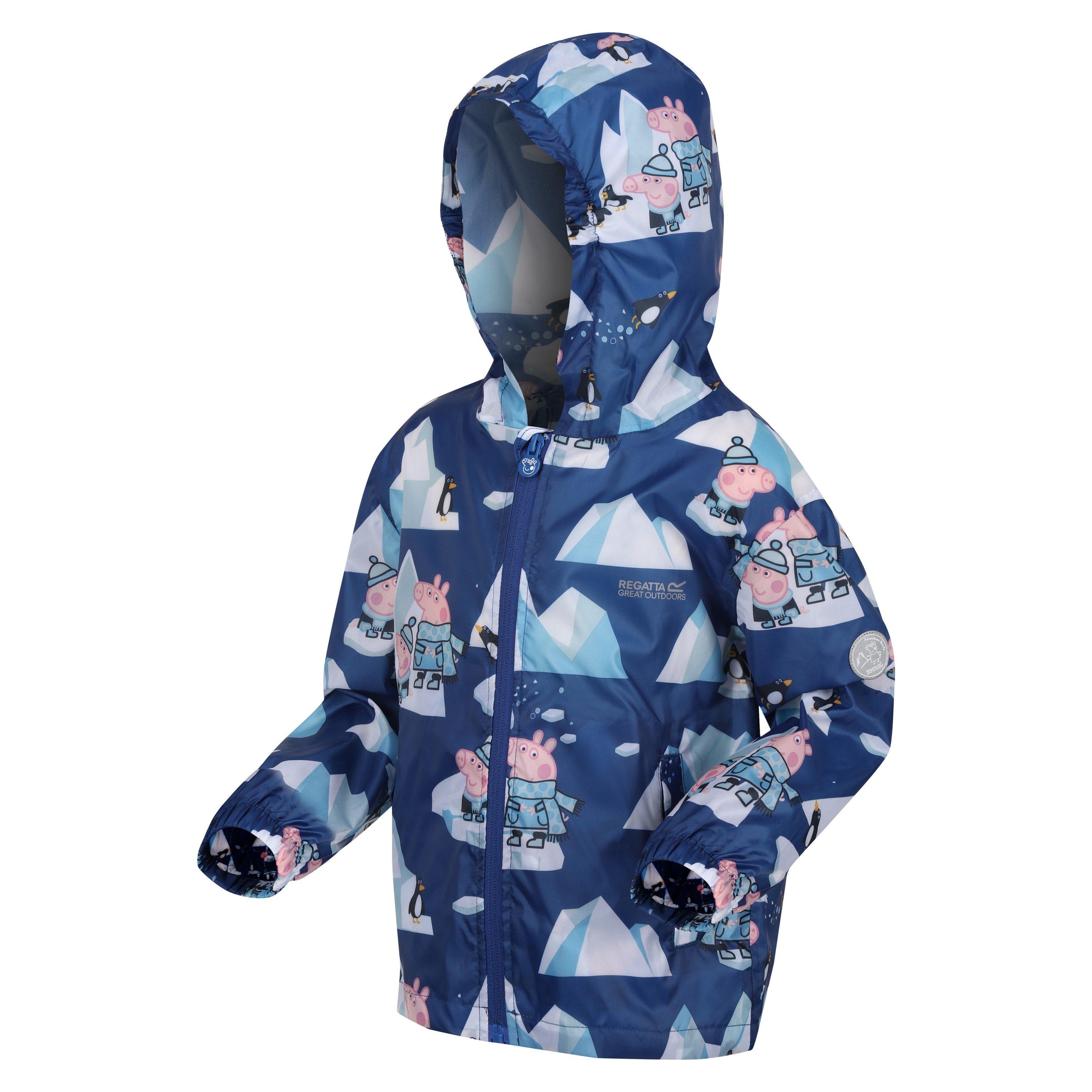 Space Blue - Regatta - Unisex Kids' Pepa Waterproof Jacket - 3