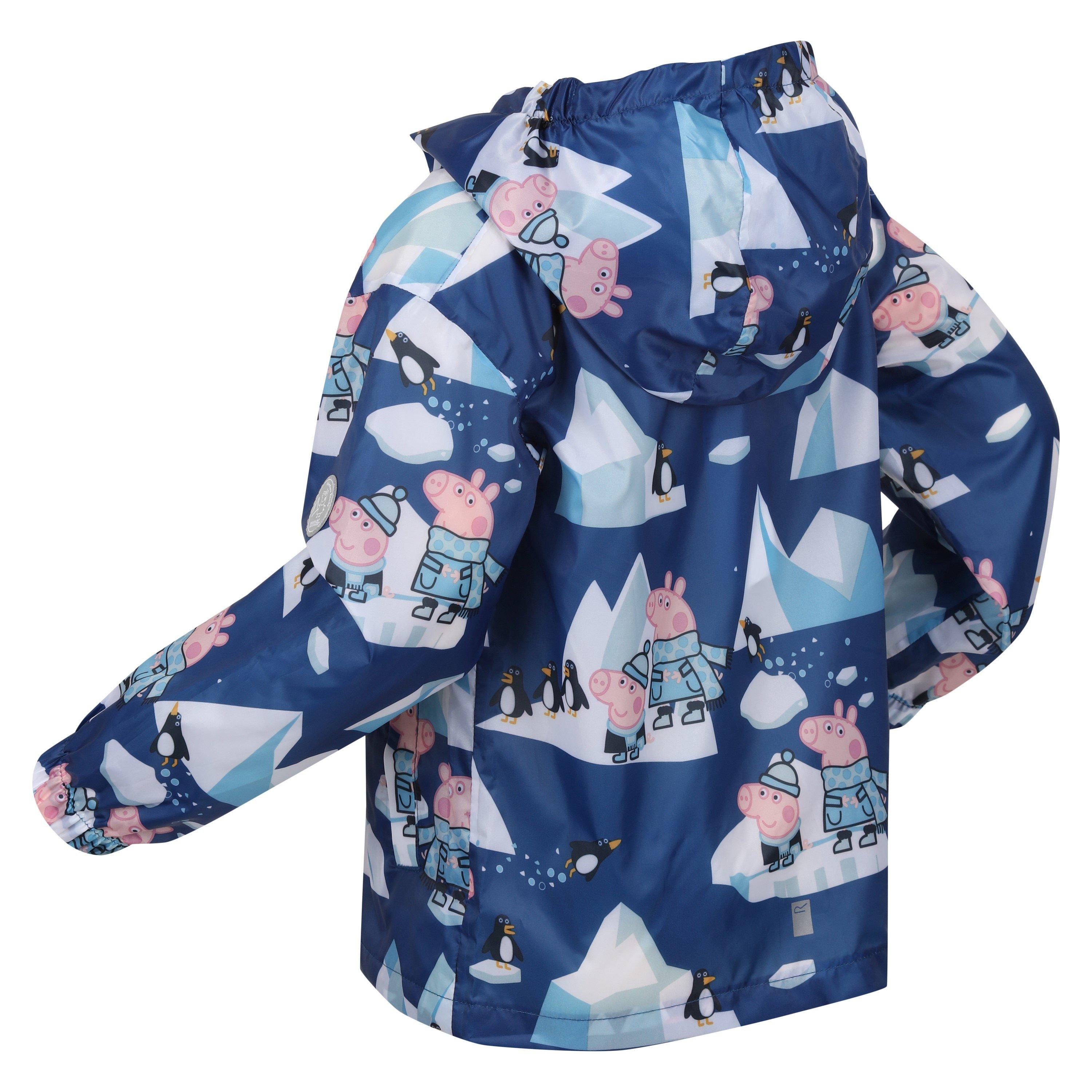 Space Blue - Regatta - Unisex Kids' Pepa Waterproof Jacket - 4