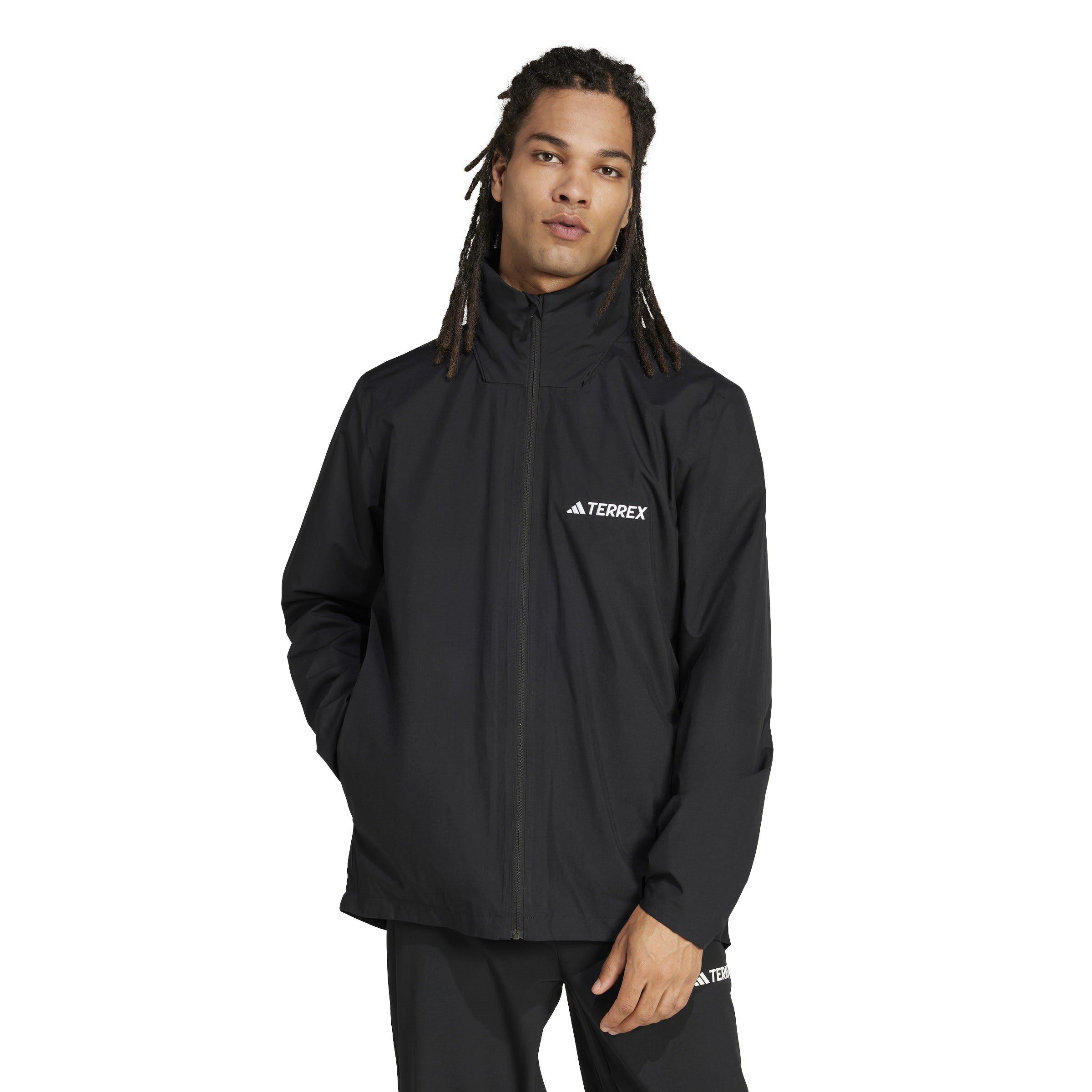 Black - adidas - Adidas Waterproof Windproof Lightweight Jacket - 2