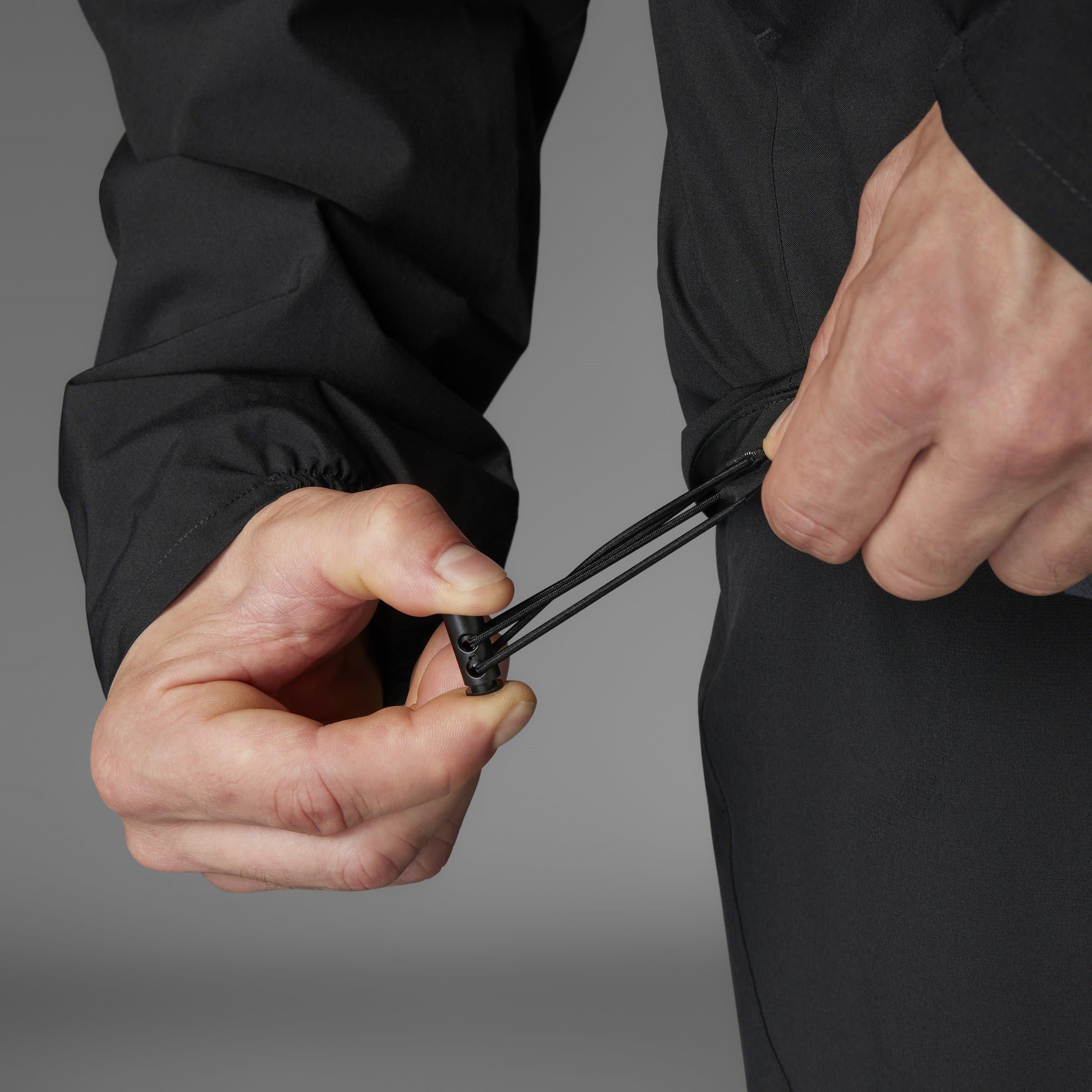 Black - adidas - Adidas Waterproof Windproof Lightweight Jacket - 16