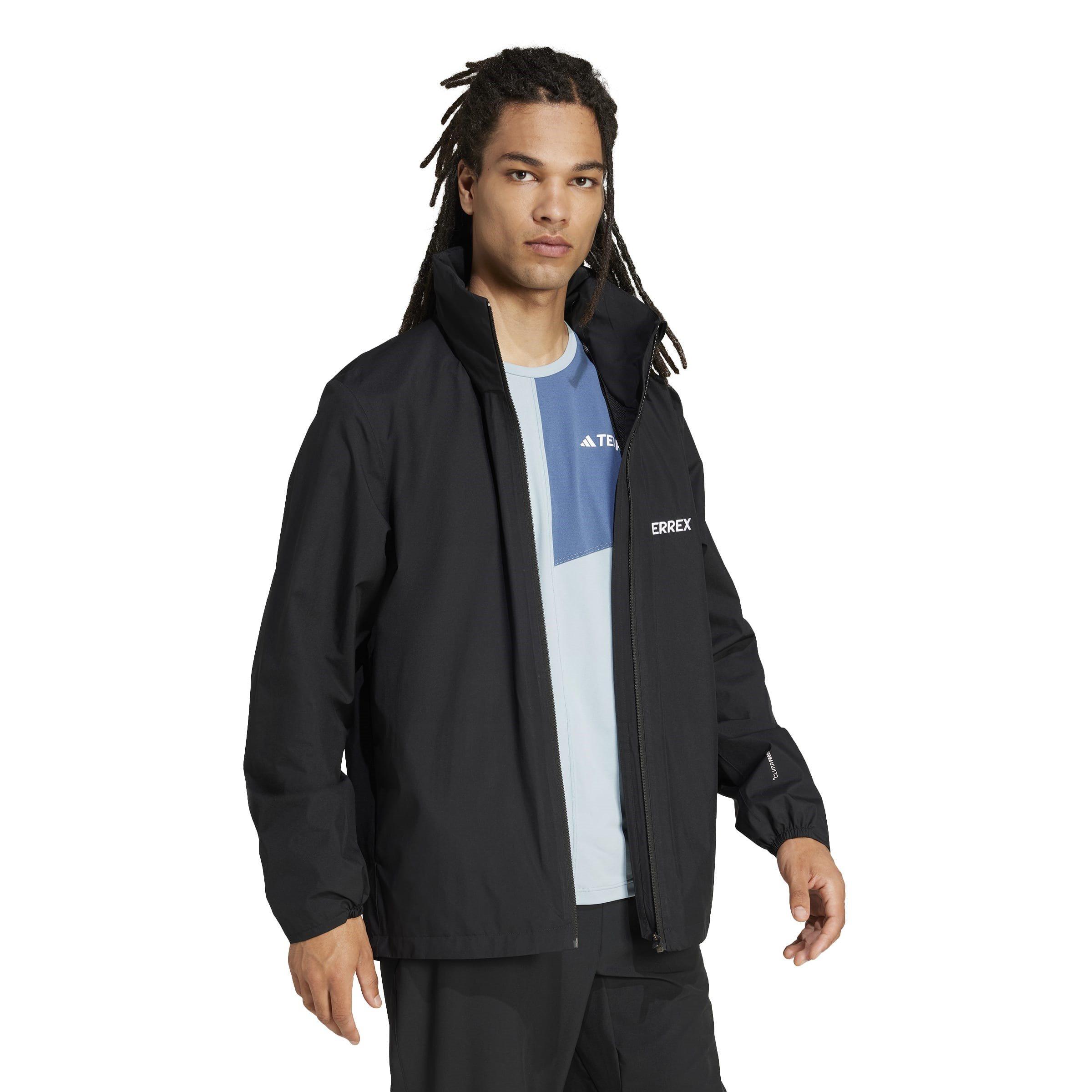 Black - adidas - Adidas Waterproof Windproof Lightweight Jacket - 4