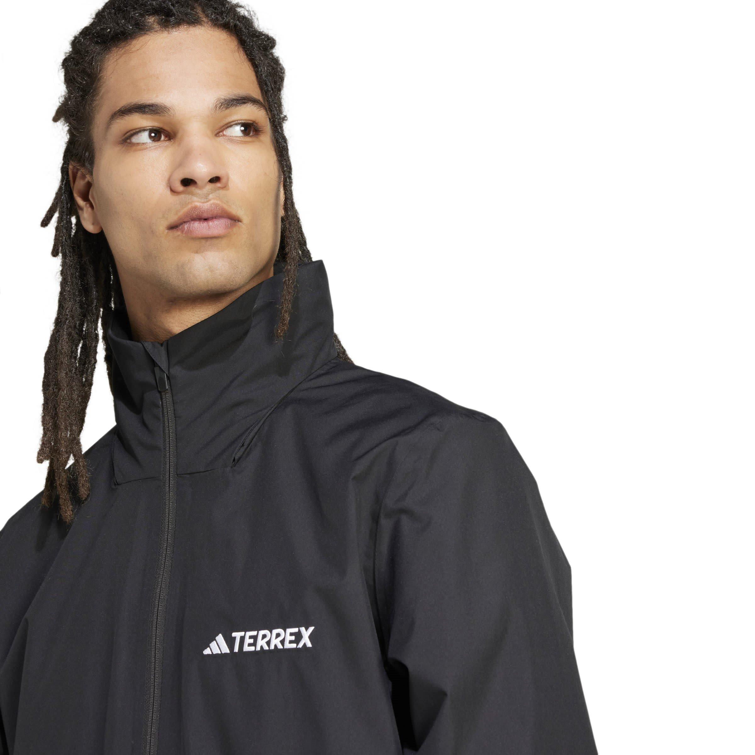 Black - adidas - Adidas Waterproof Windproof Lightweight Jacket - 6