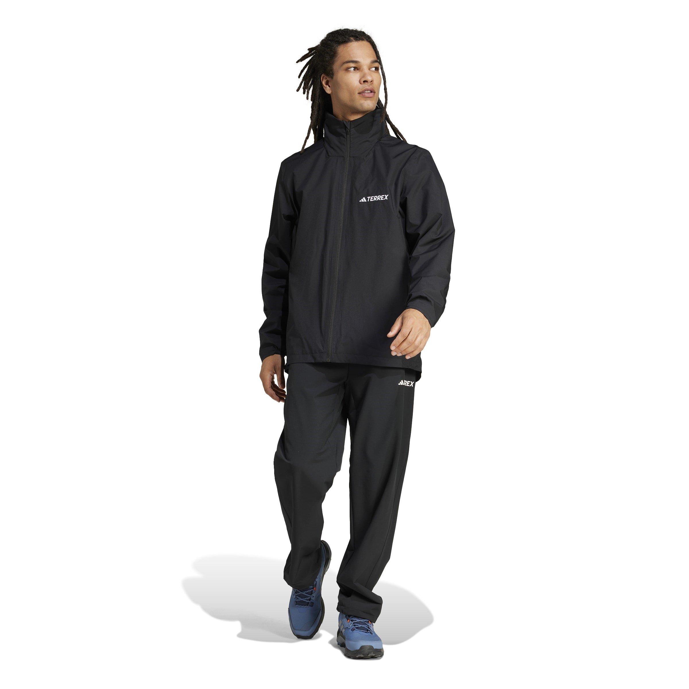 Black - adidas - Adidas Waterproof Windproof Lightweight Jacket - 7