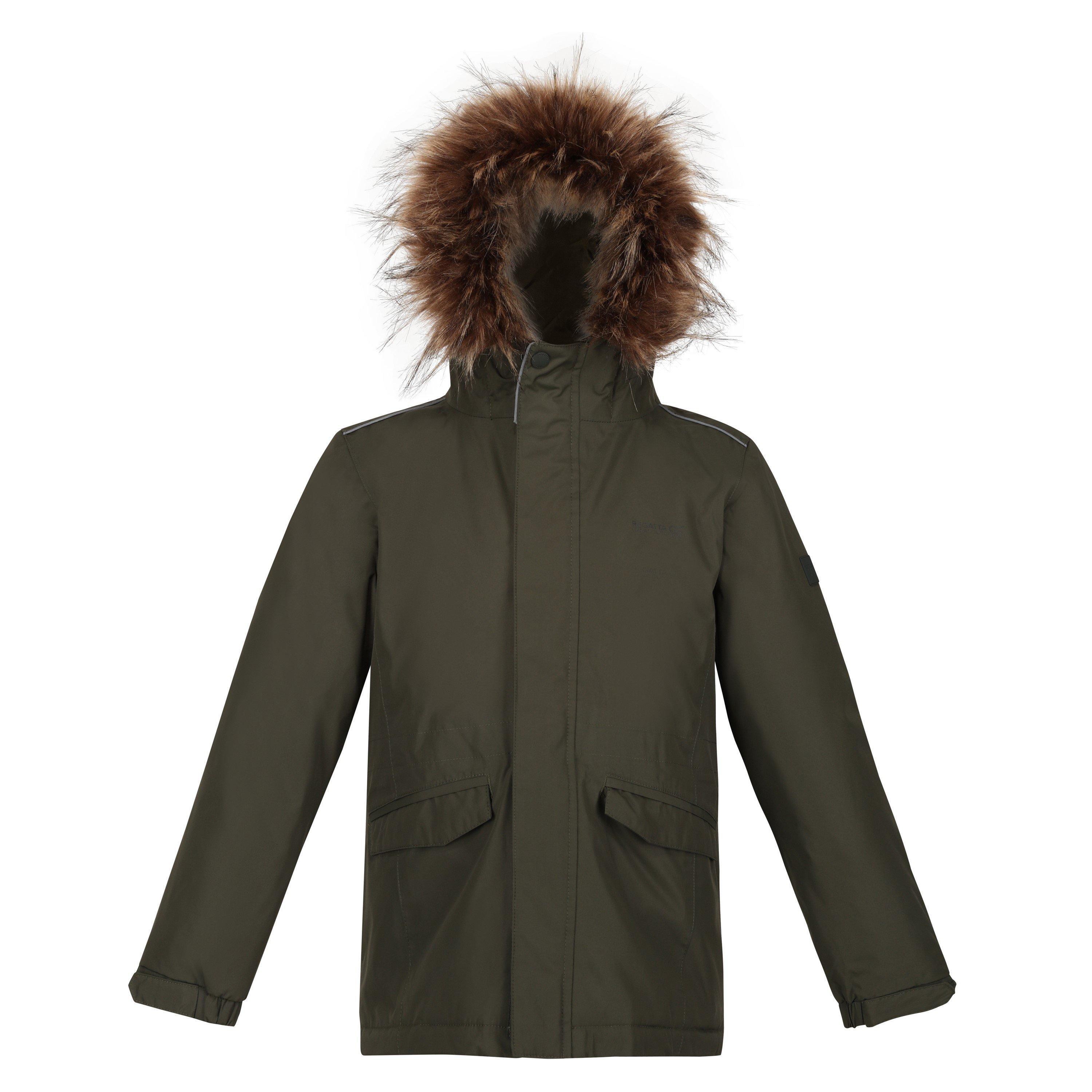 Regatta Unisex Kids' Tynley Waterproof Jacket - Dark Khaki