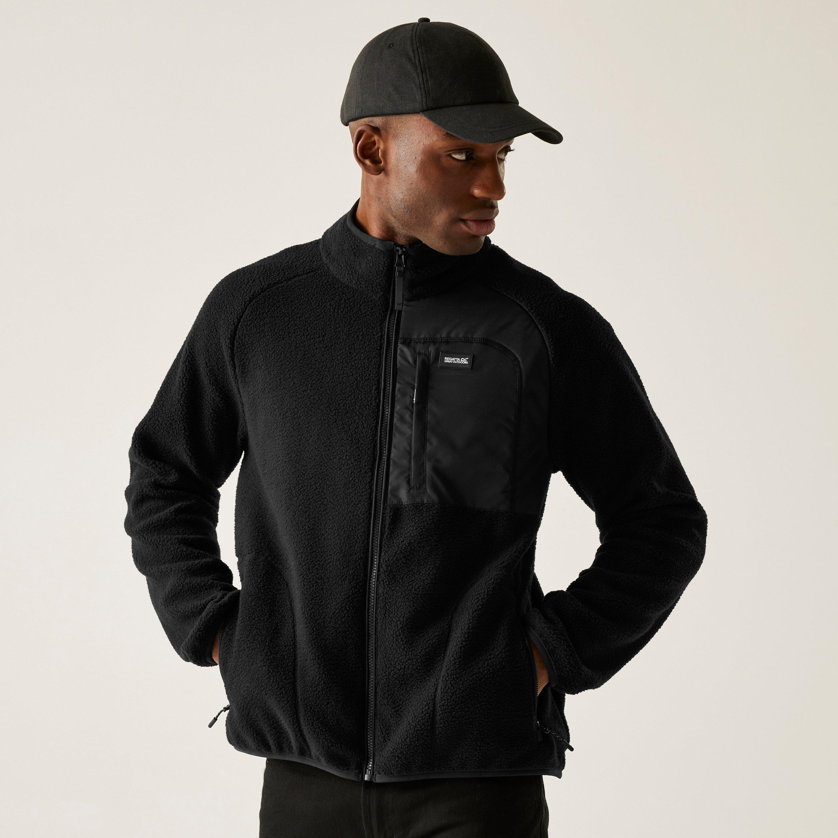 Regatta Men's Frankie Borg Full-Zip Fleece - Black - XL