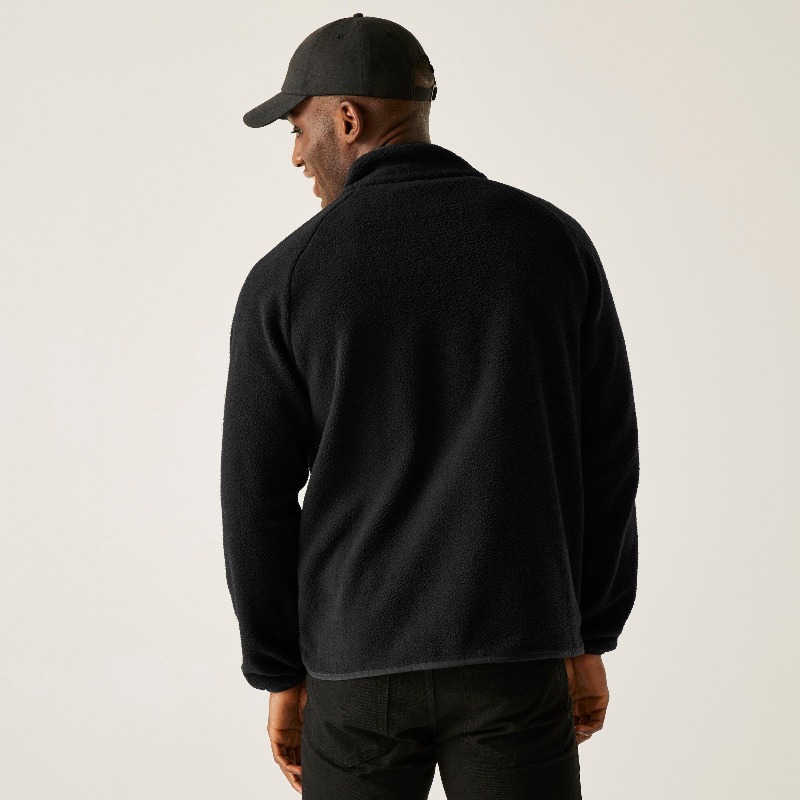 Black - Regatta - Mens Frankie Borg Full-Zip Fleece - 2