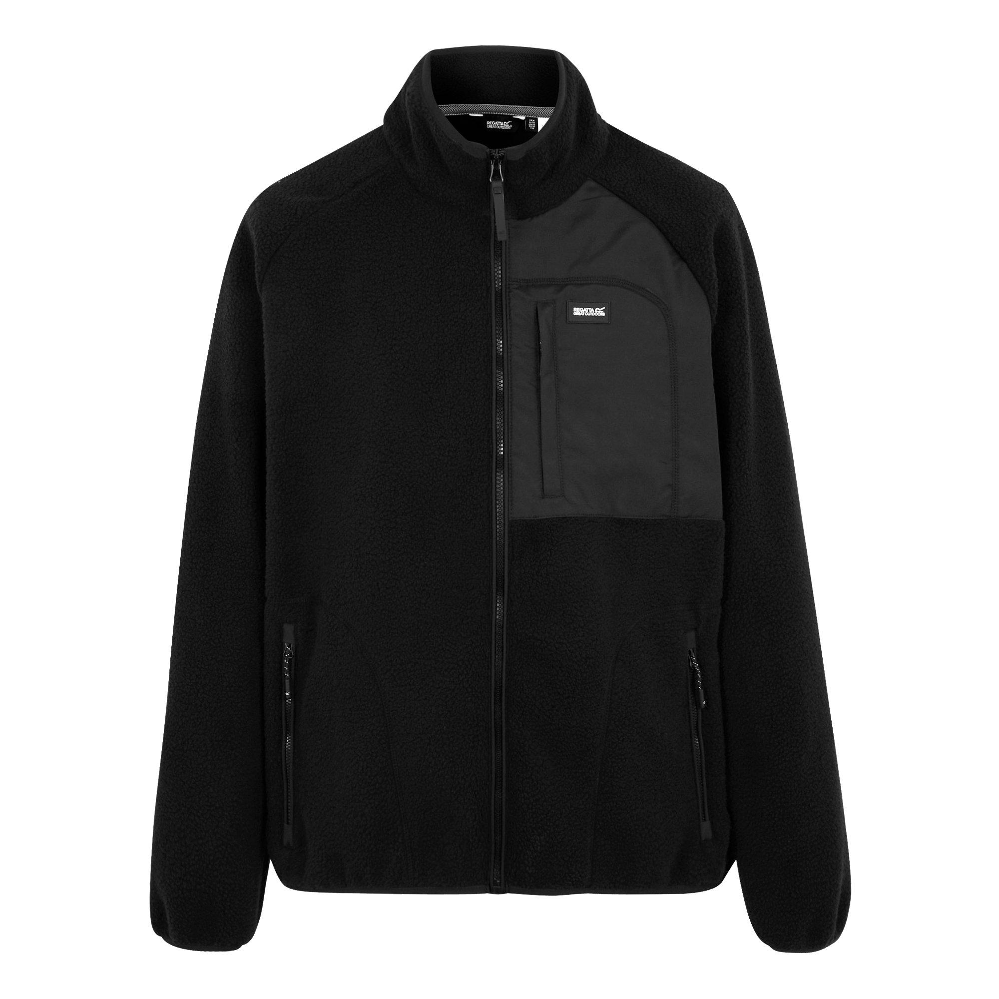 Black - Regatta - Mens Frankie Borg Full-Zip Fleece - 7