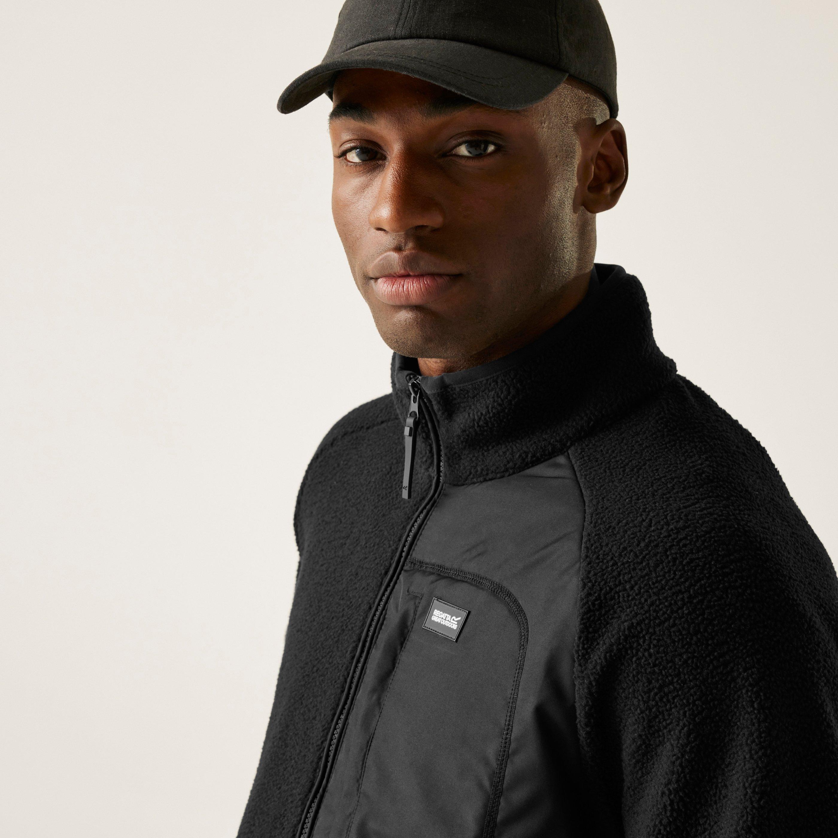 Black - Regatta - Mens Frankie Borg Full-Zip Fleece - 4