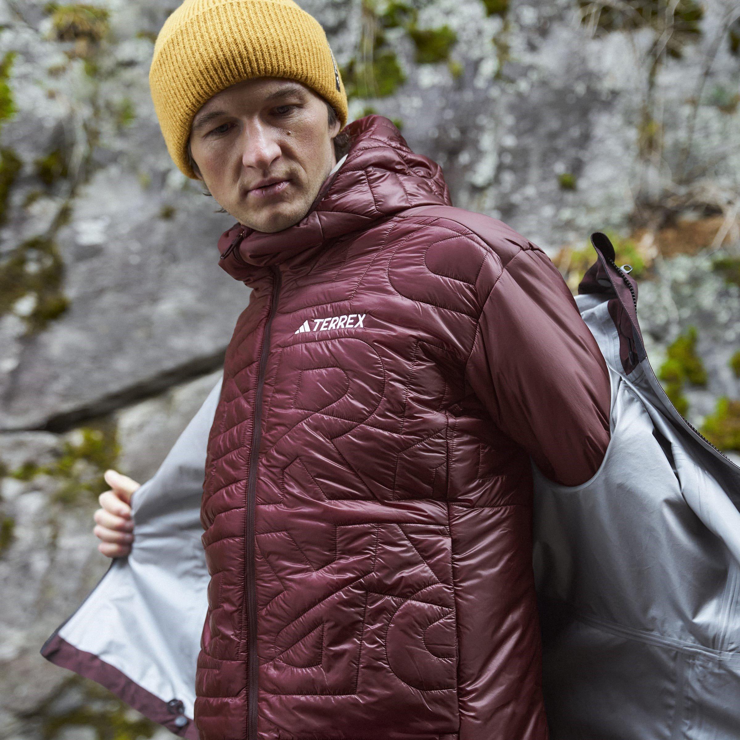 Shadow Brown - adidas - Varil Waterproof Sealed Seam Jacket - 13