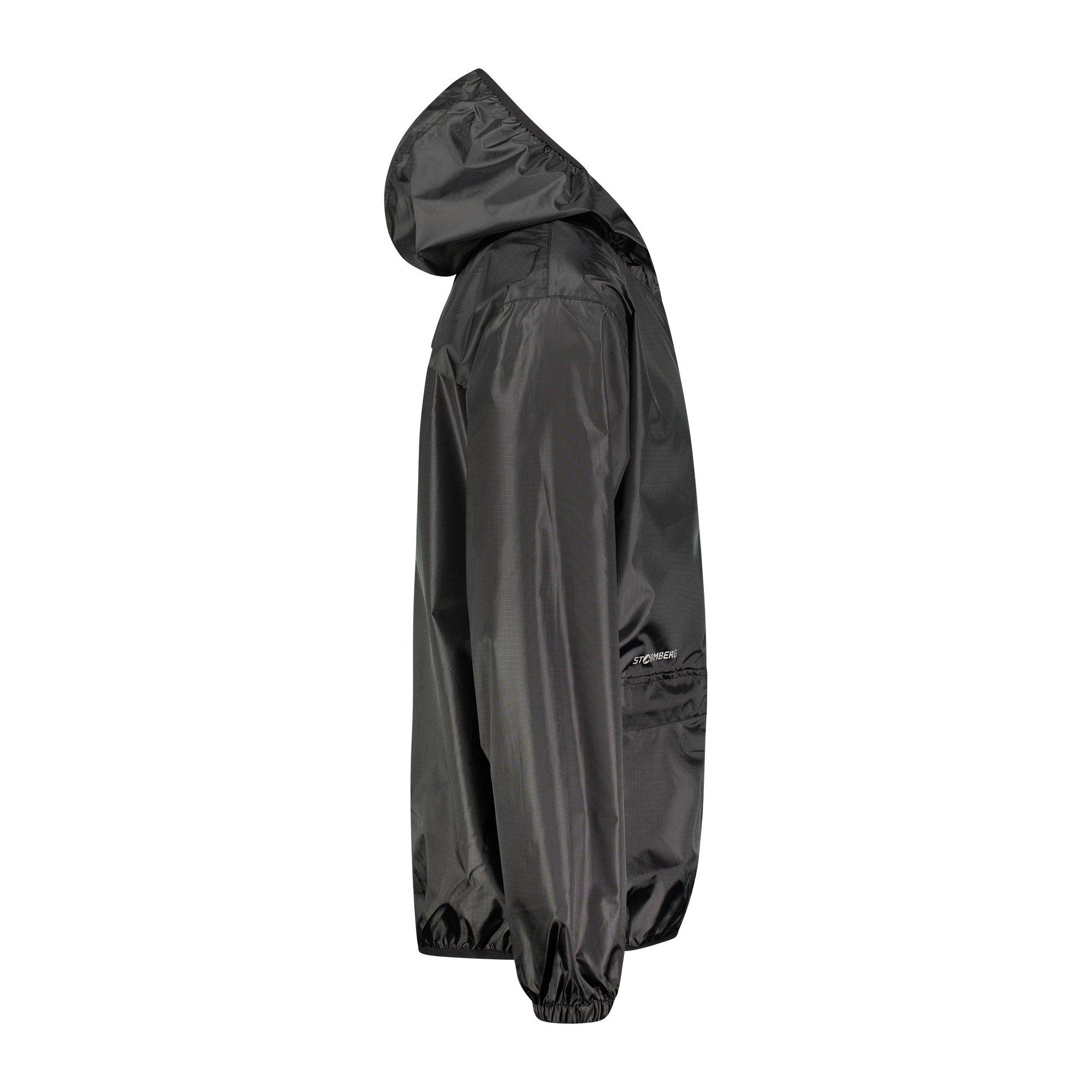Jet Black - Stormberg - Mens Dalki Packable Waterproof Jacket - 2