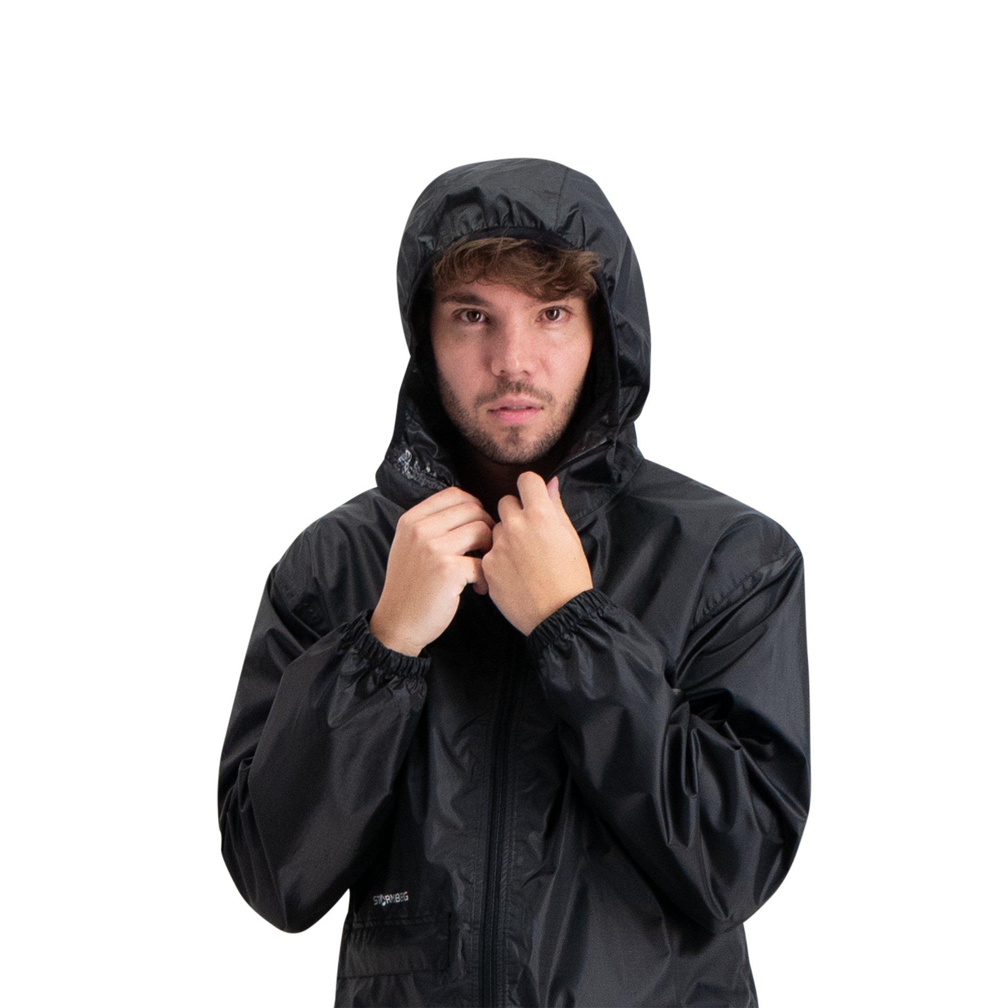 Jet Black - Stormberg - Mens Dalki Packable Waterproof Jacket - 12