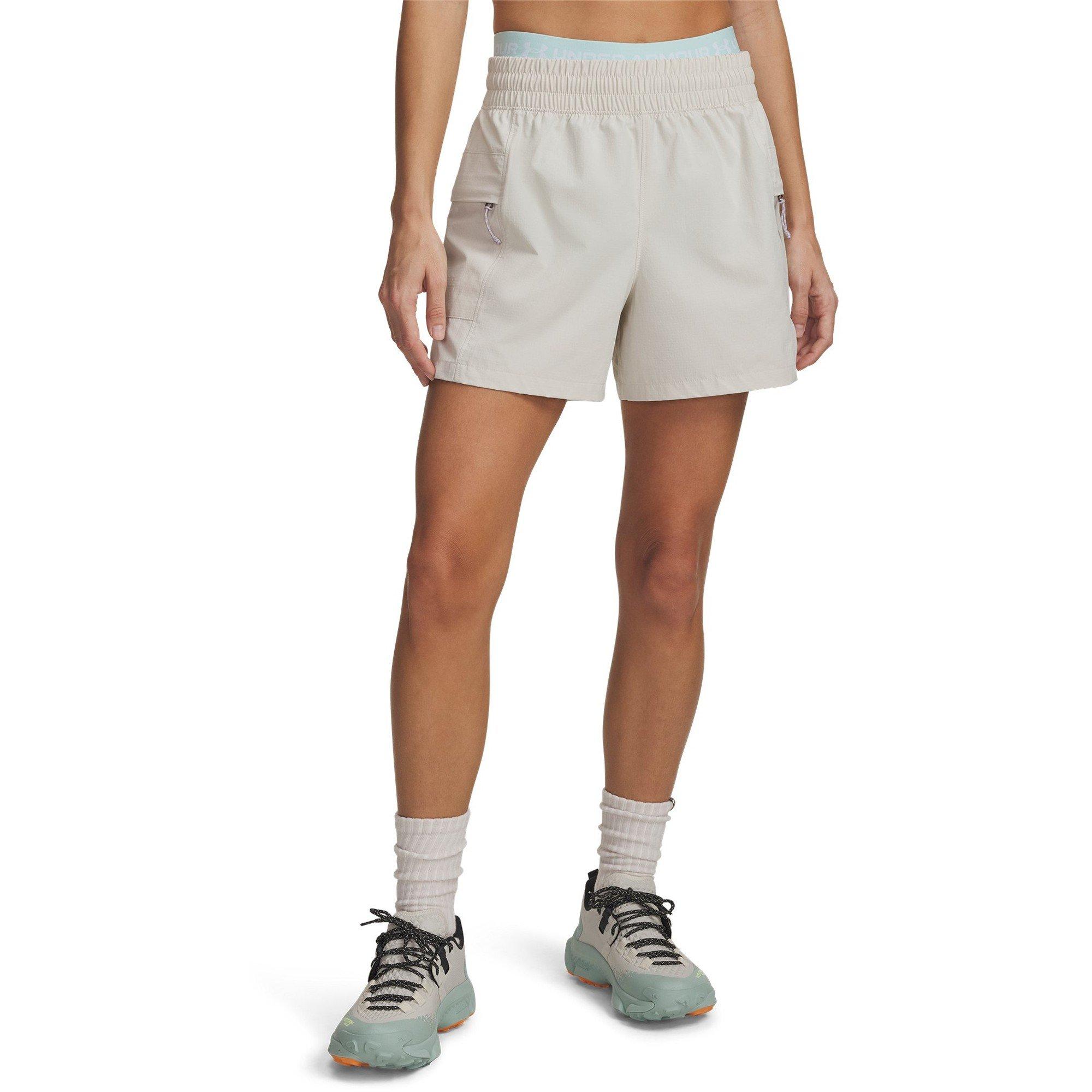Summit White - Under Armour - Womens Explor Hike Tech Shorts - 1