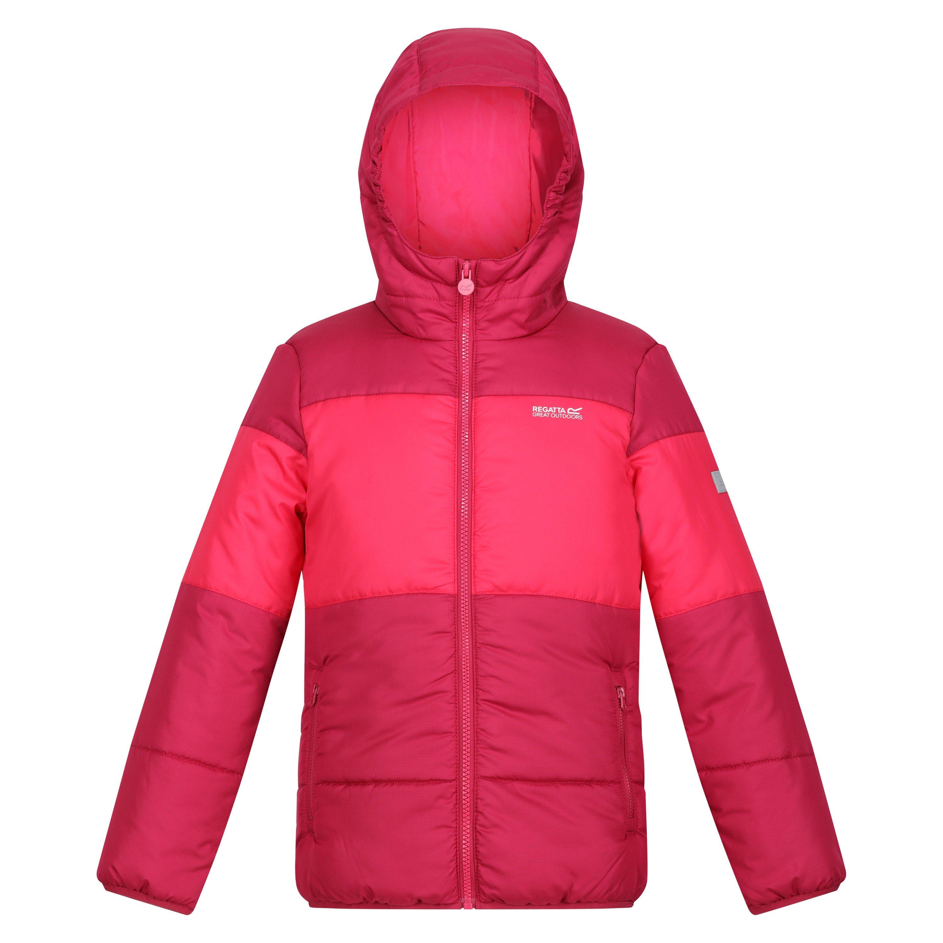 Regatta  Kids ' Lofthouse Quilted Down Jacket - Berry/Pkpotn - 13 (XL)