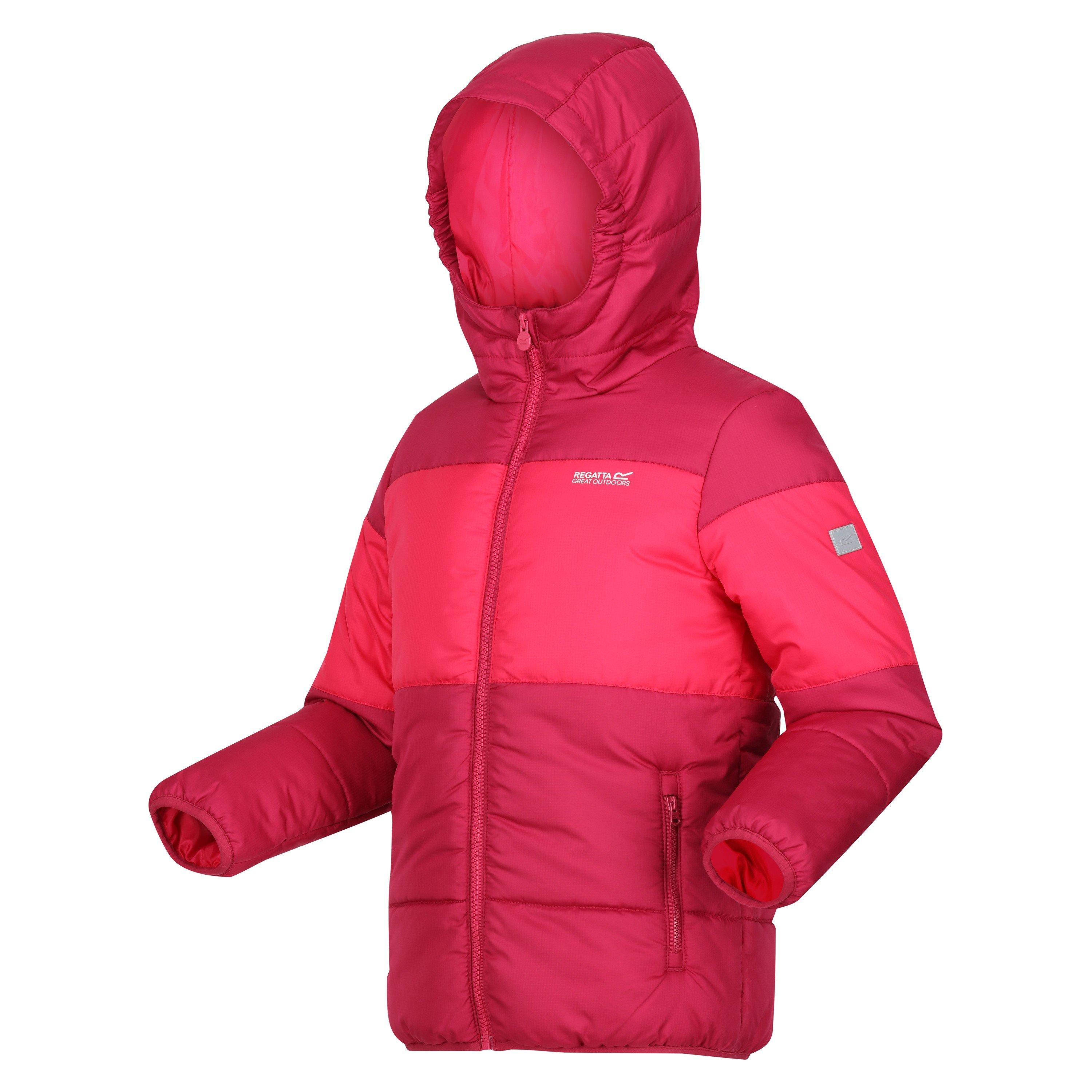 Berry/PkPotn - Regatta - Kids' Lofthouse Quilted Down Jacket - 3