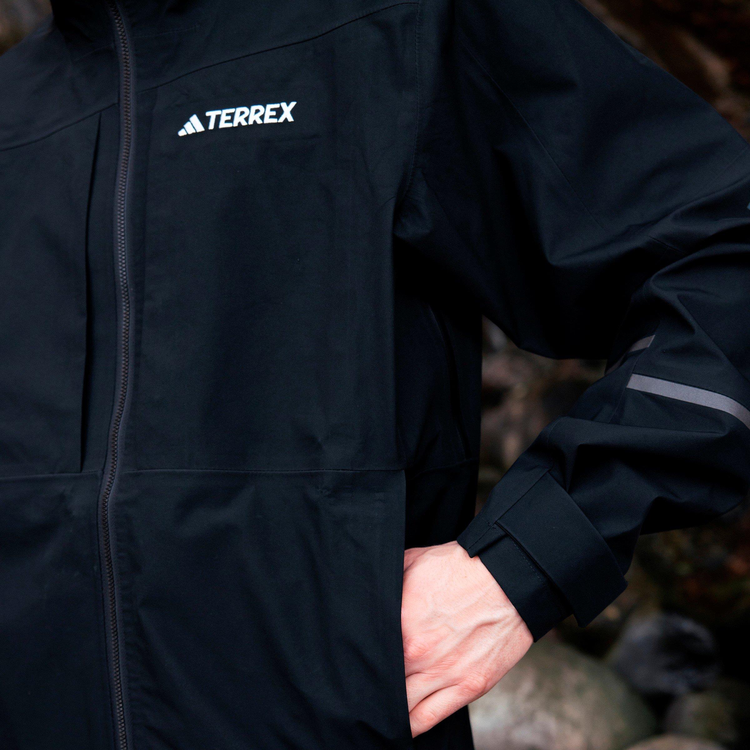 Black - adidas - Men's Xplric Waterproof Jacket - 5