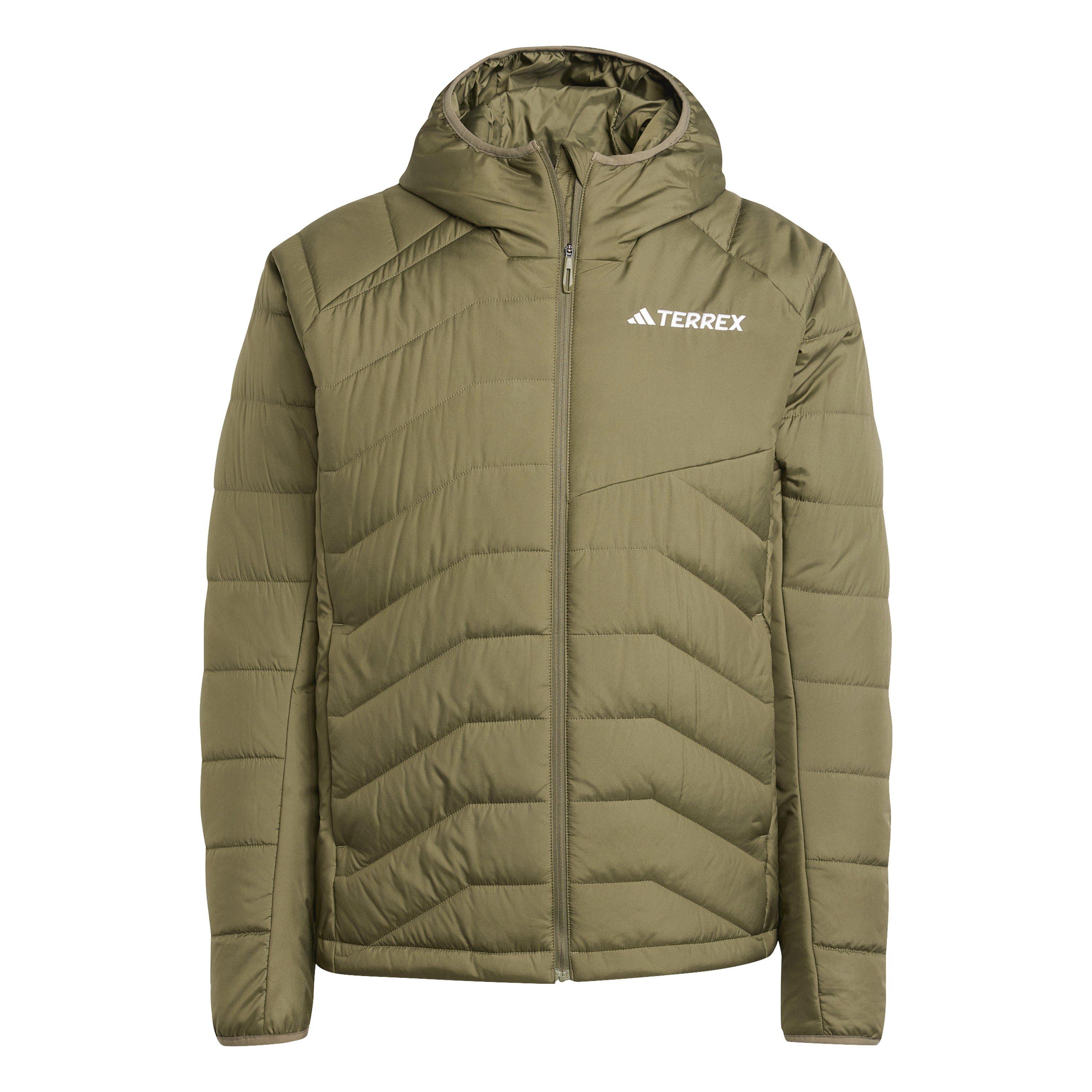Adidas Men's Insulated Puffer Jacket - Green - M