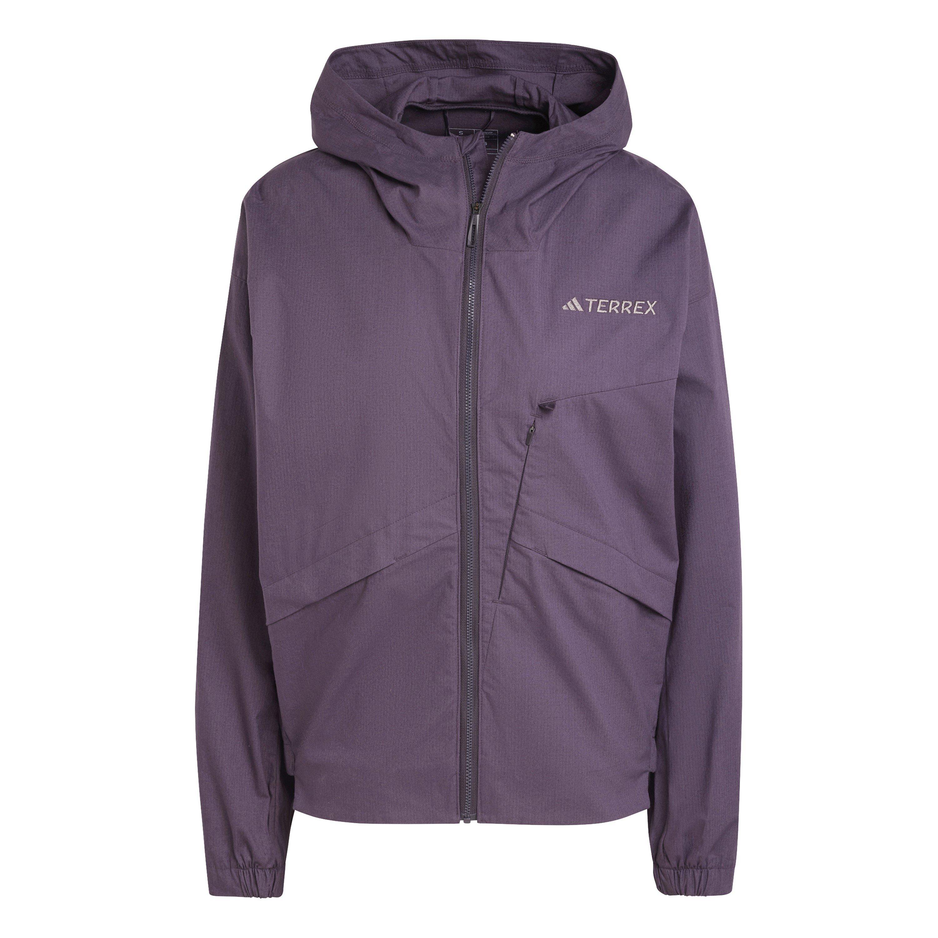 Adidas Women's Xpl Wind Waterproof Jacket - Purple - 8 (XS)