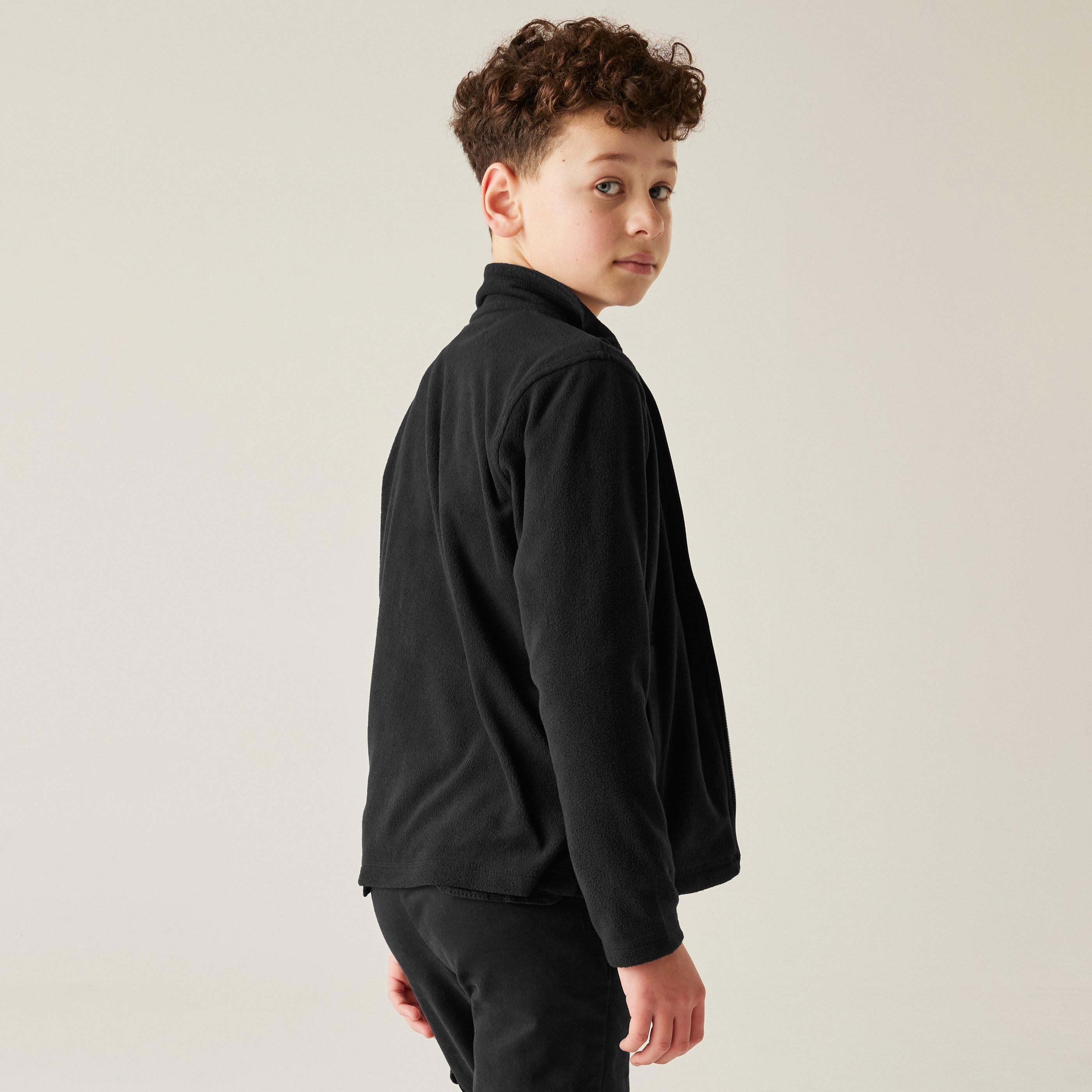 Negro - Regatta - Kids' Full Zip Fleece - 6