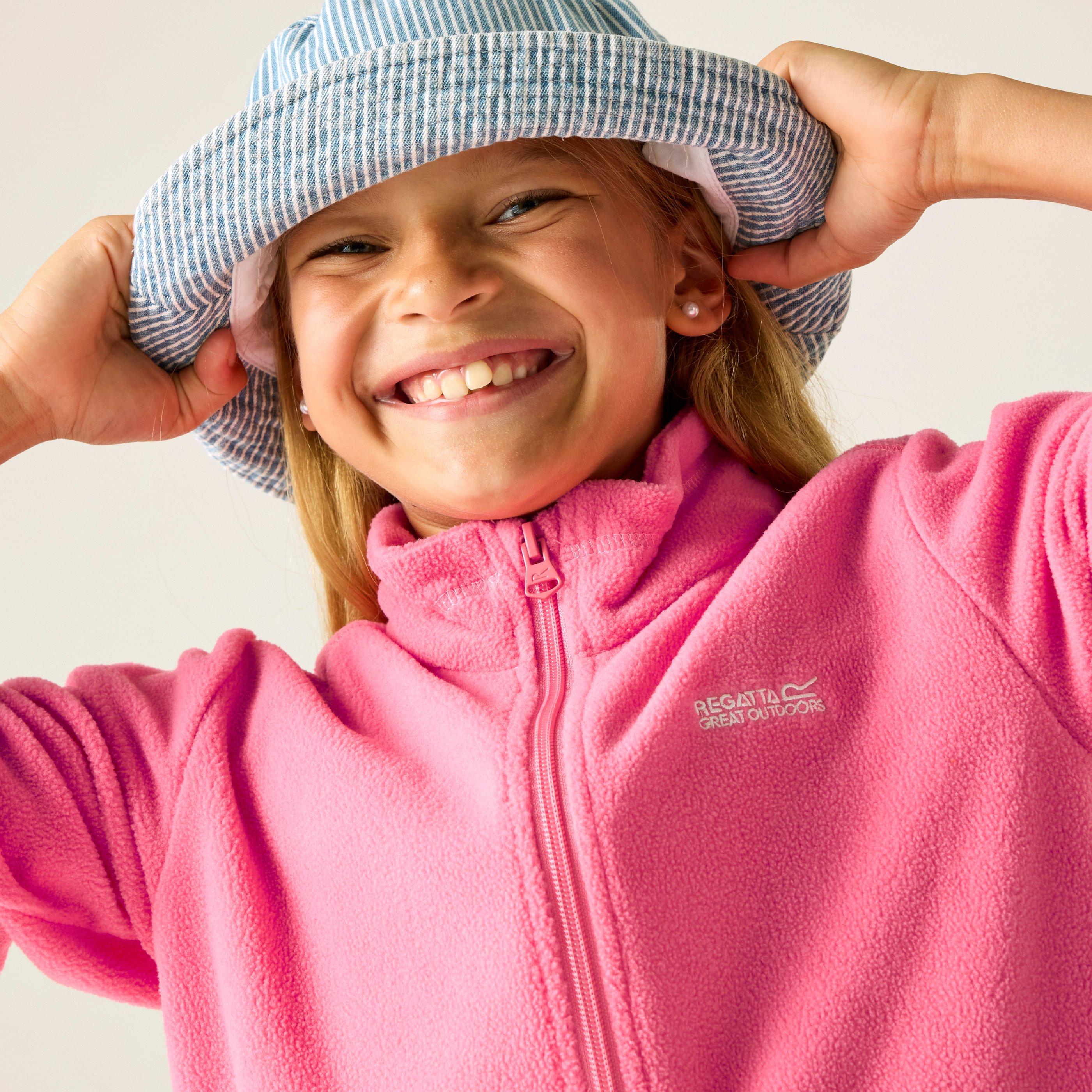 Regatta  Infant Kids' Full Zip Fleece - Pink Lemonade - 5-6 Yrs