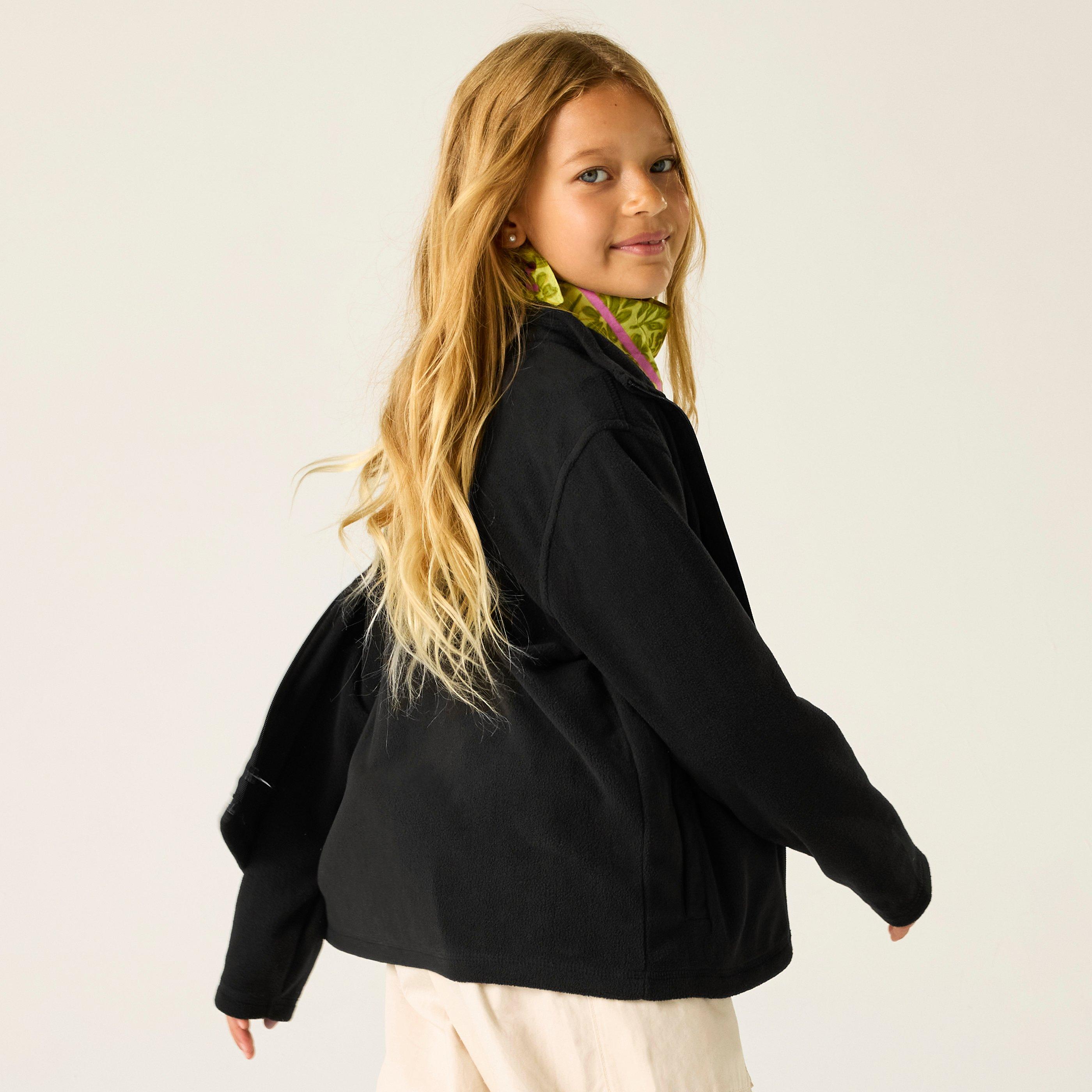 Negro - Regatta - Kids' Full Zip Fleece - 2