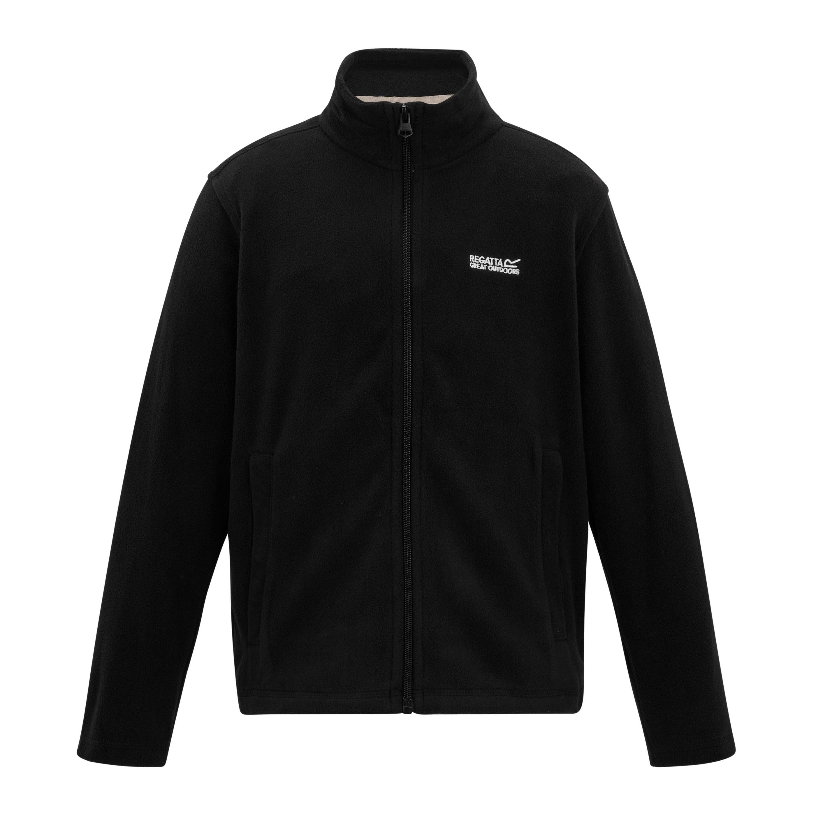 Negro - Regatta - Kids' Full Zip Fleece - 5