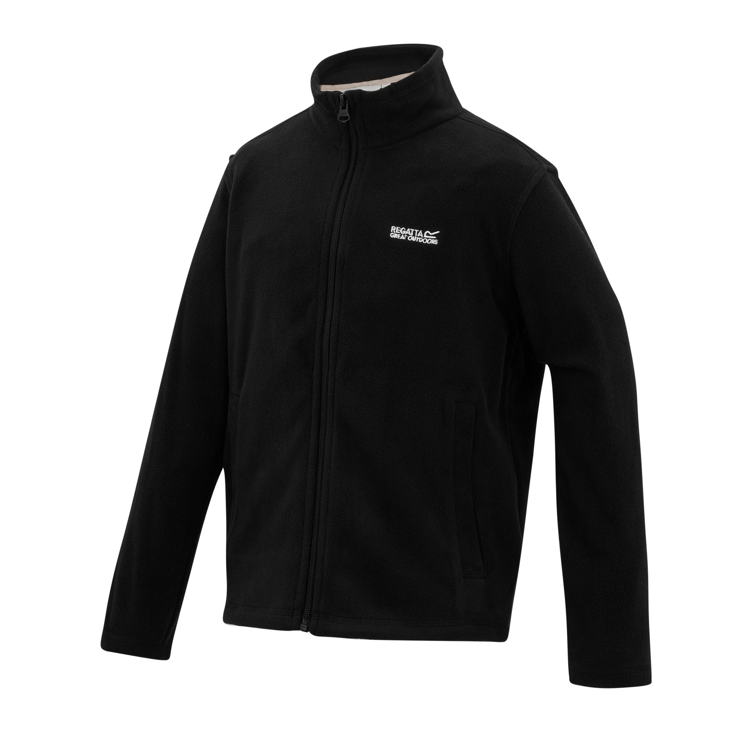 Negro - Regatta - Kids' Full Zip Fleece - 7