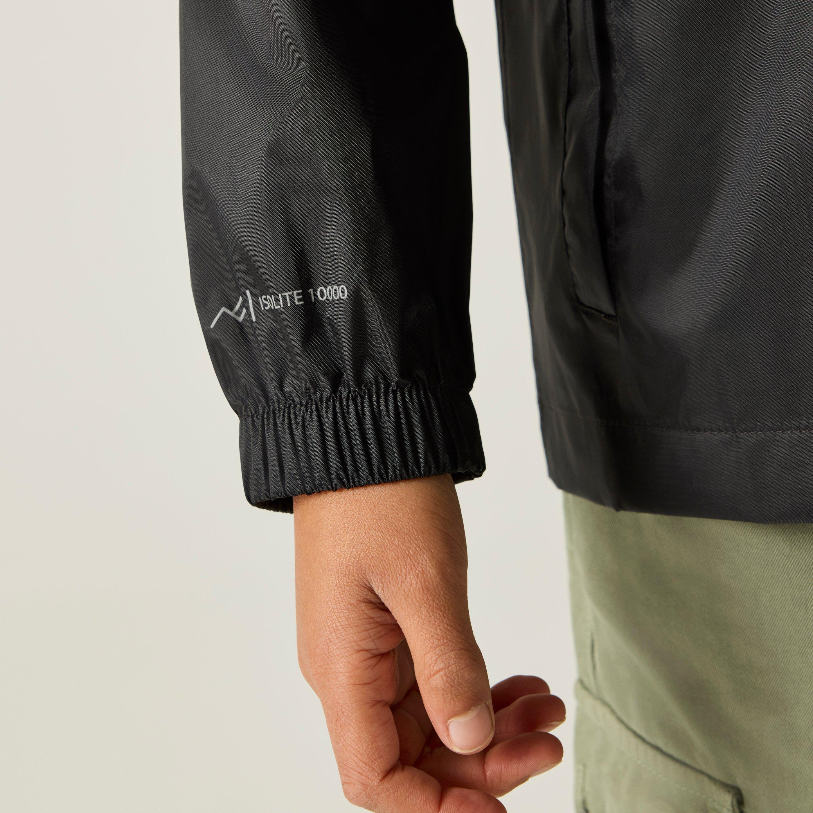 Black - Regatta - Unisex Kids' Waterproof Jacket - 6