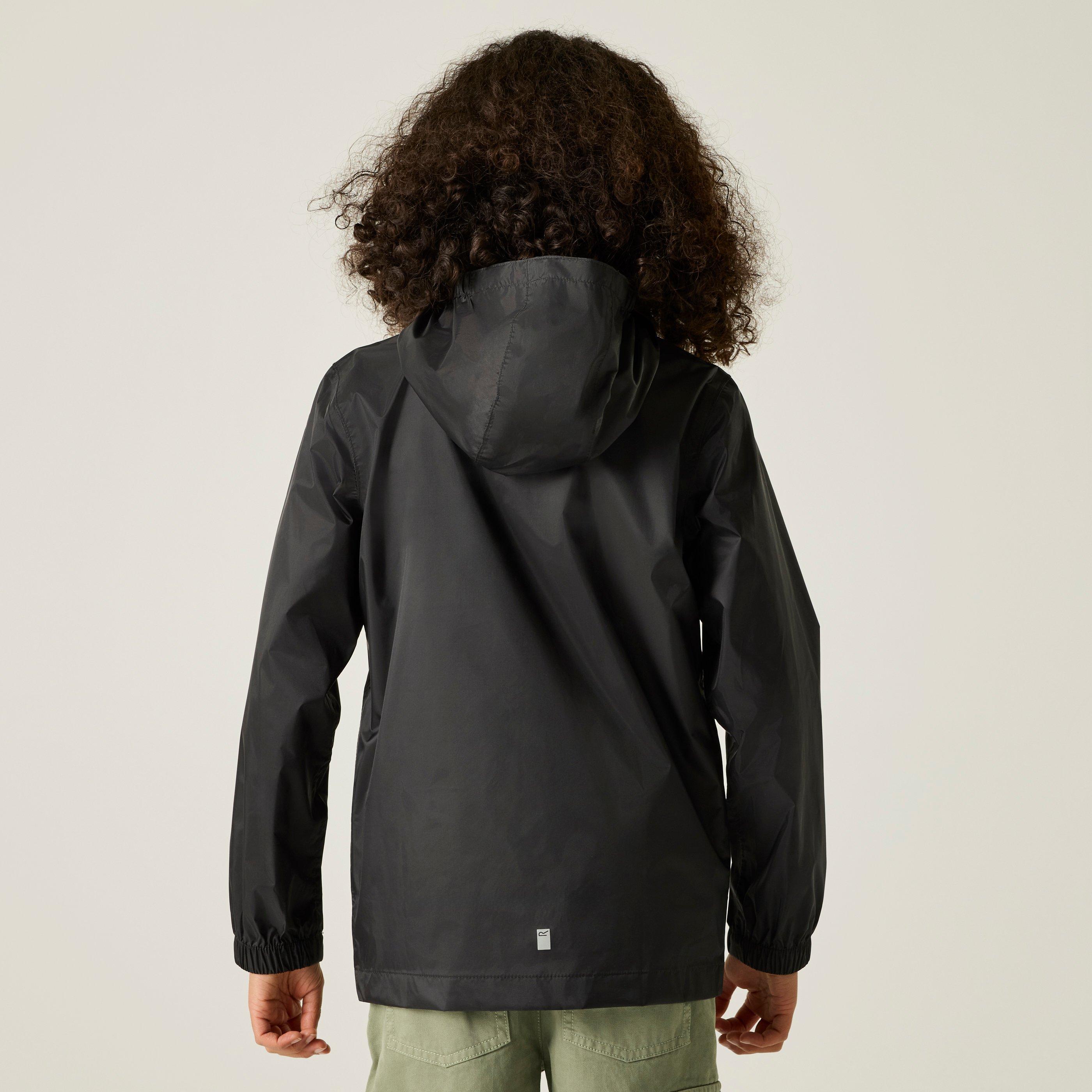 Black - Regatta - Unisex Kids' Waterproof Jacket - 2