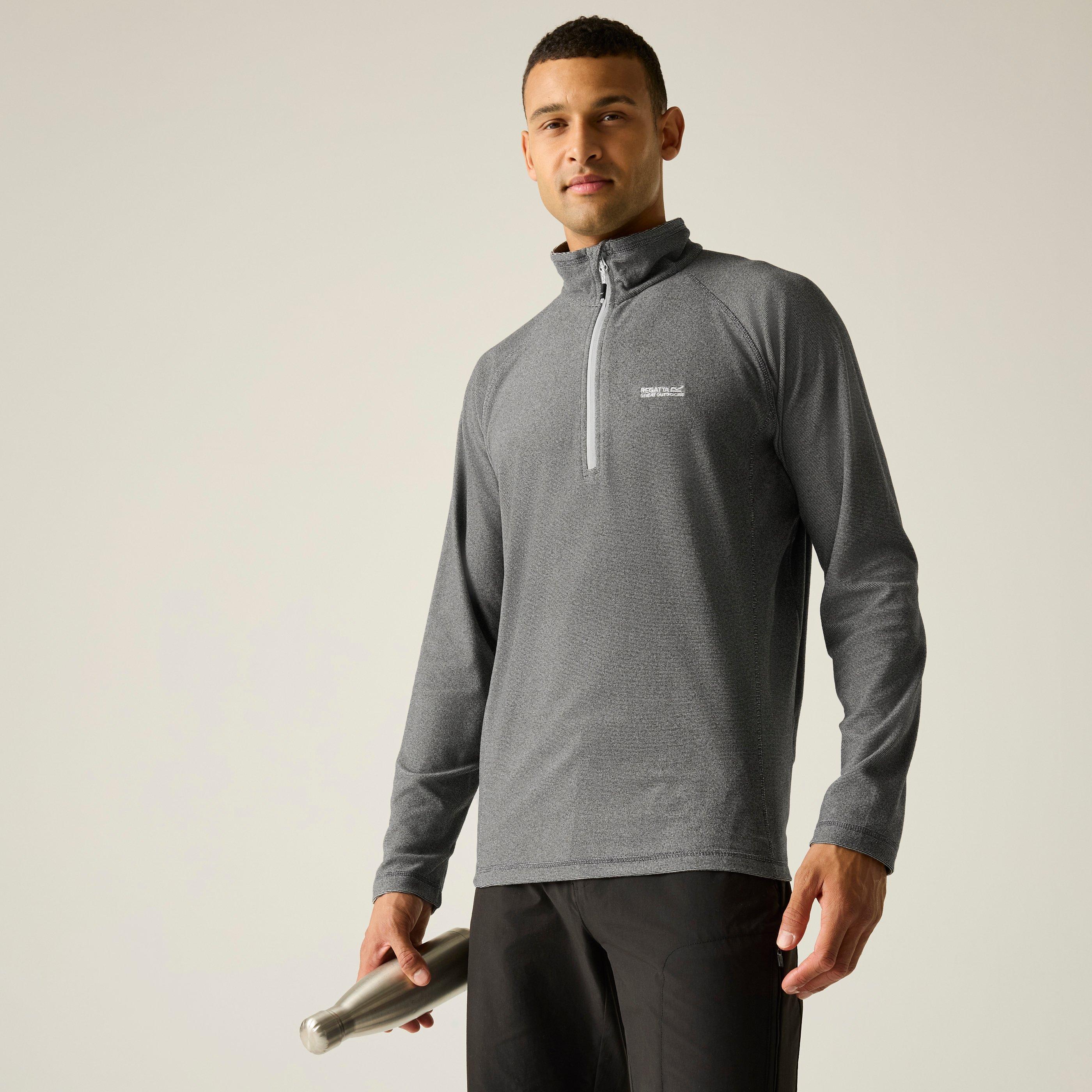 Regatta Men's Quarter Zip Fleece - Light Steel - M