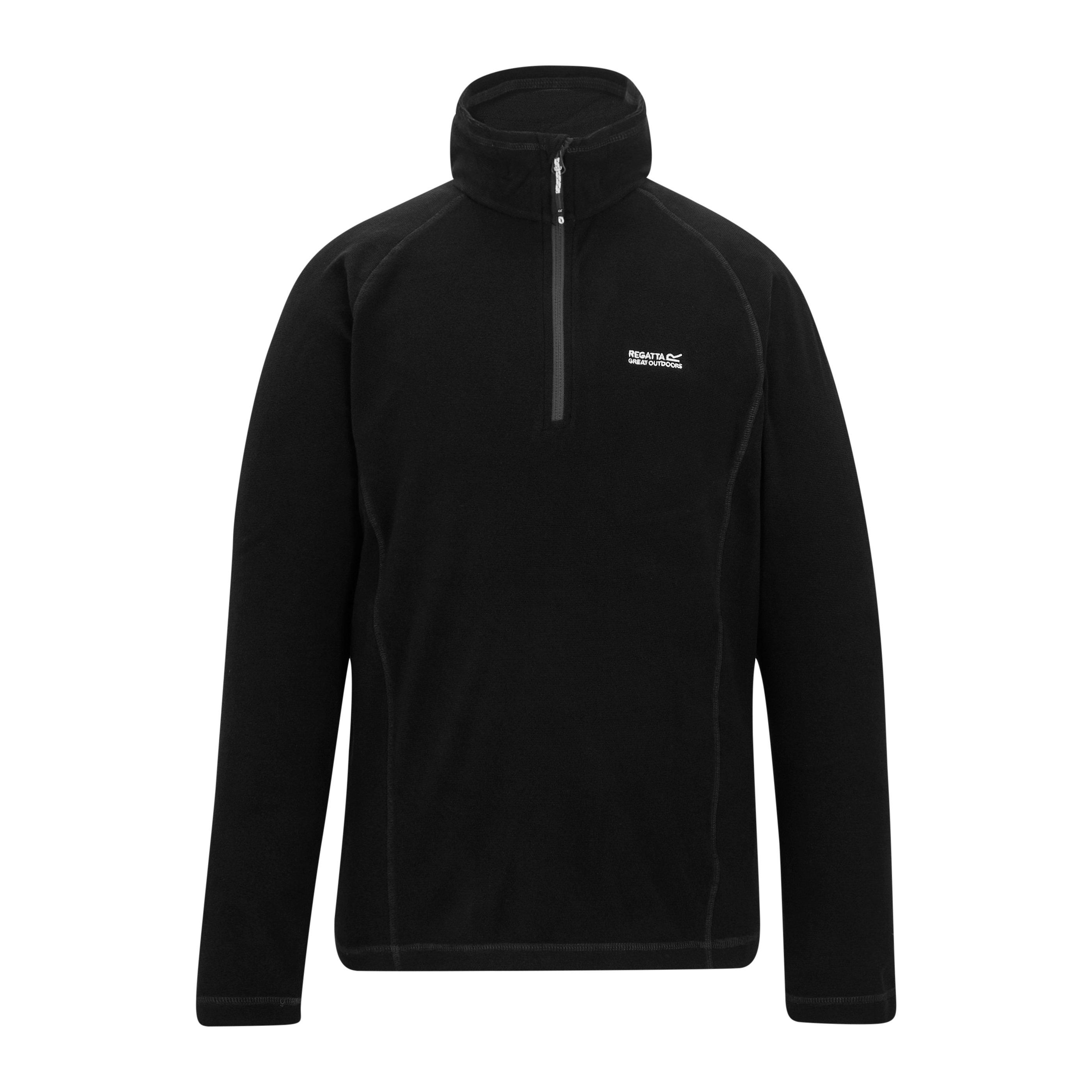 Black - Regatta - Men's Quarter Zip Fleece - 5