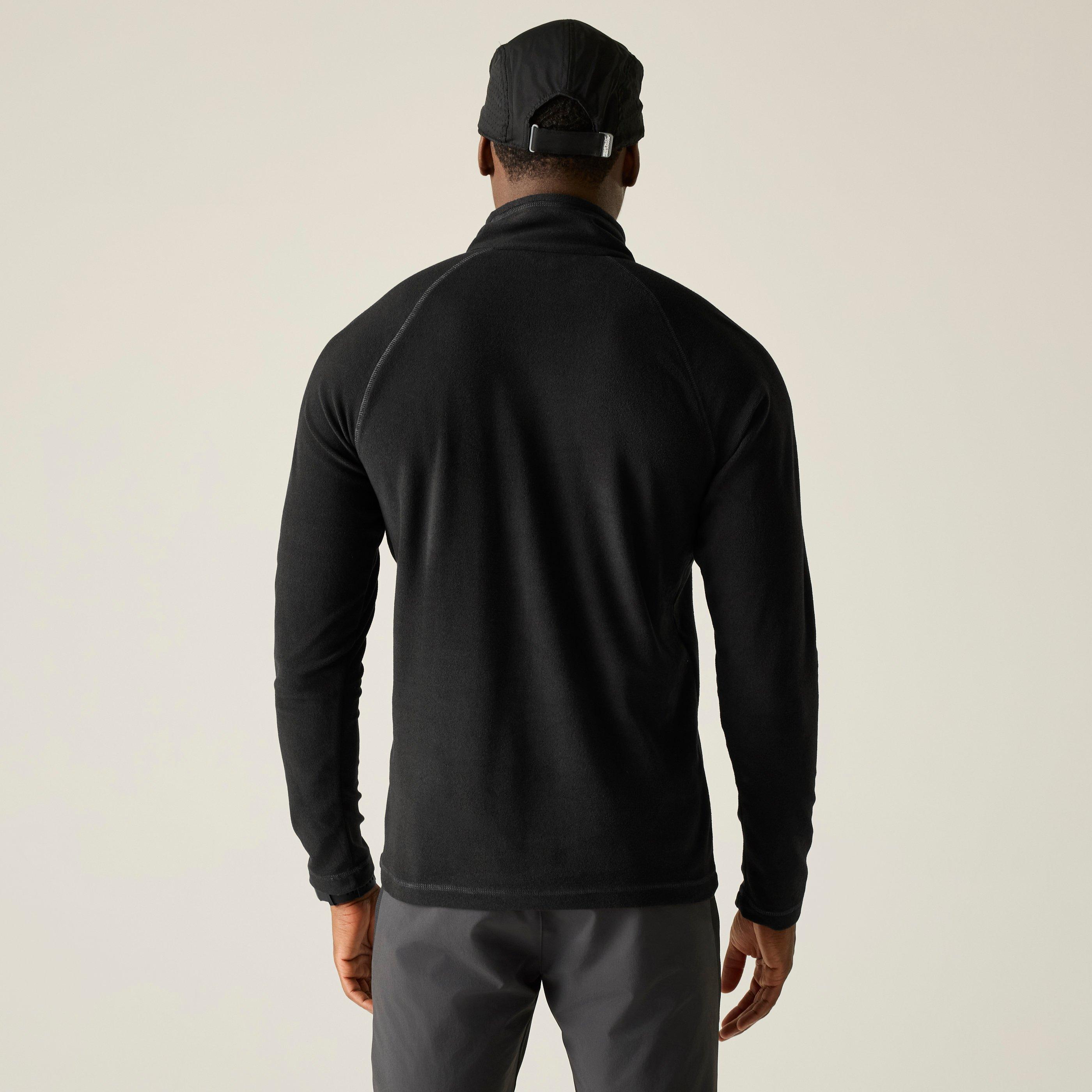 Black - Regatta - Men's Quarter Zip Fleece - 3