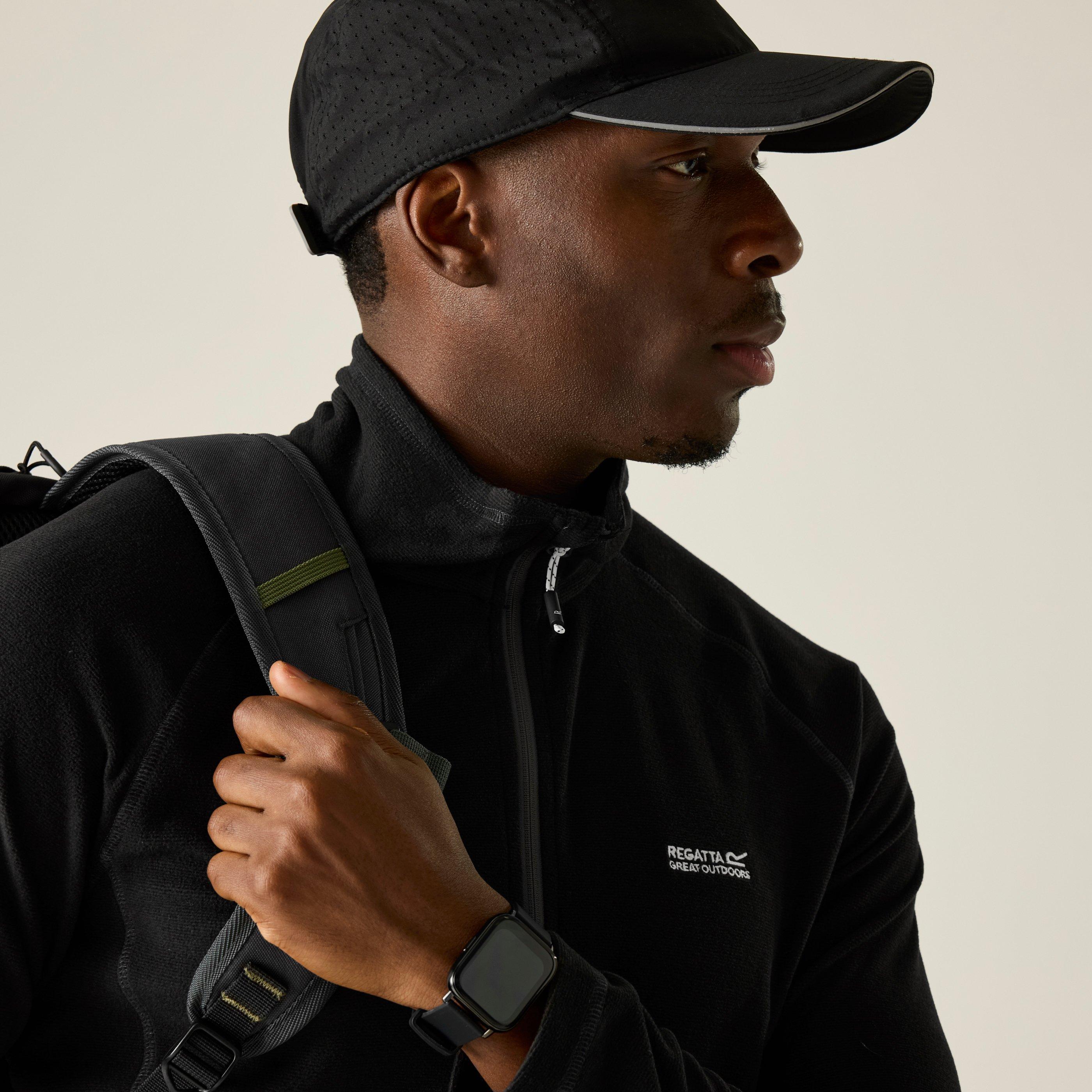 Black - Regatta - Men's Quarter Zip Fleece - 4