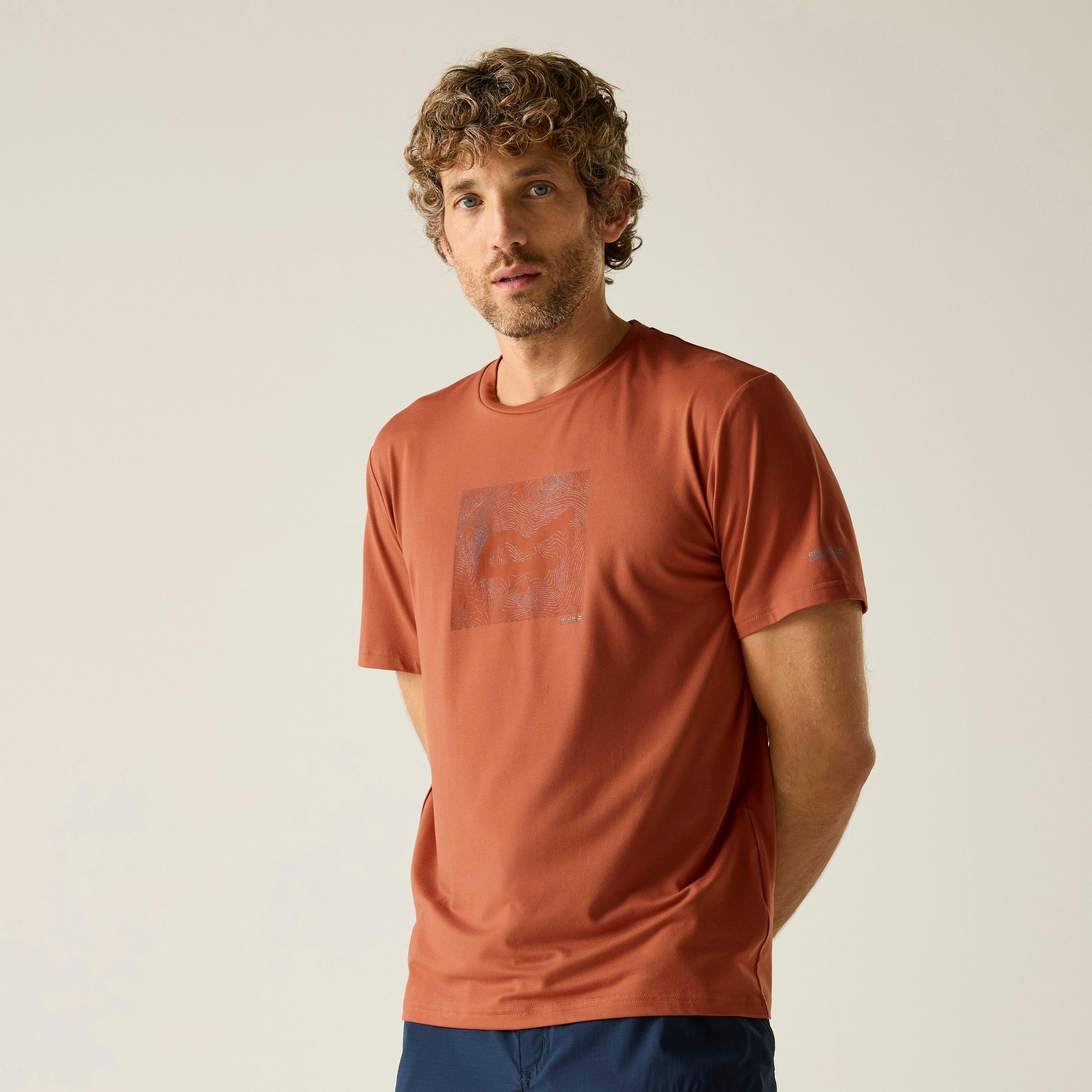 Regatta Men's Fingal Tee Short Sleeve Performance T-Shirt - Brick - L