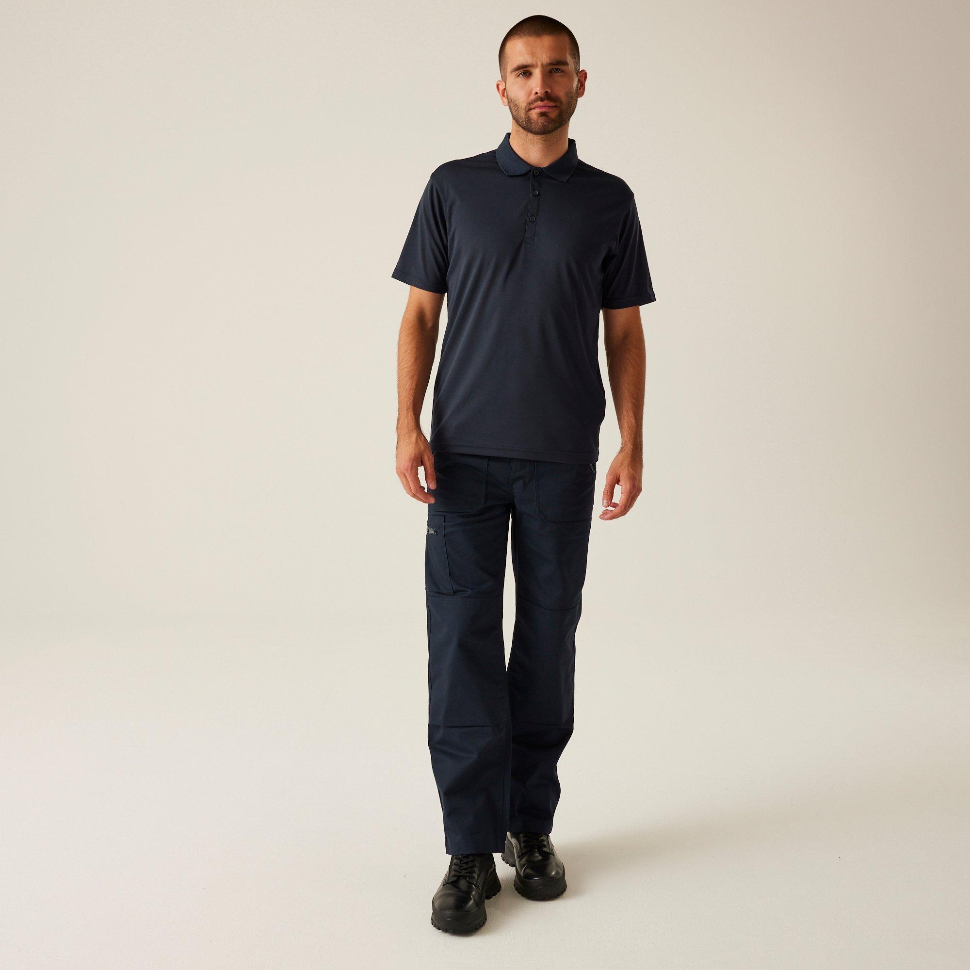 Navy - Regatta - Men's Short Sleeve Polo Shirt - 3